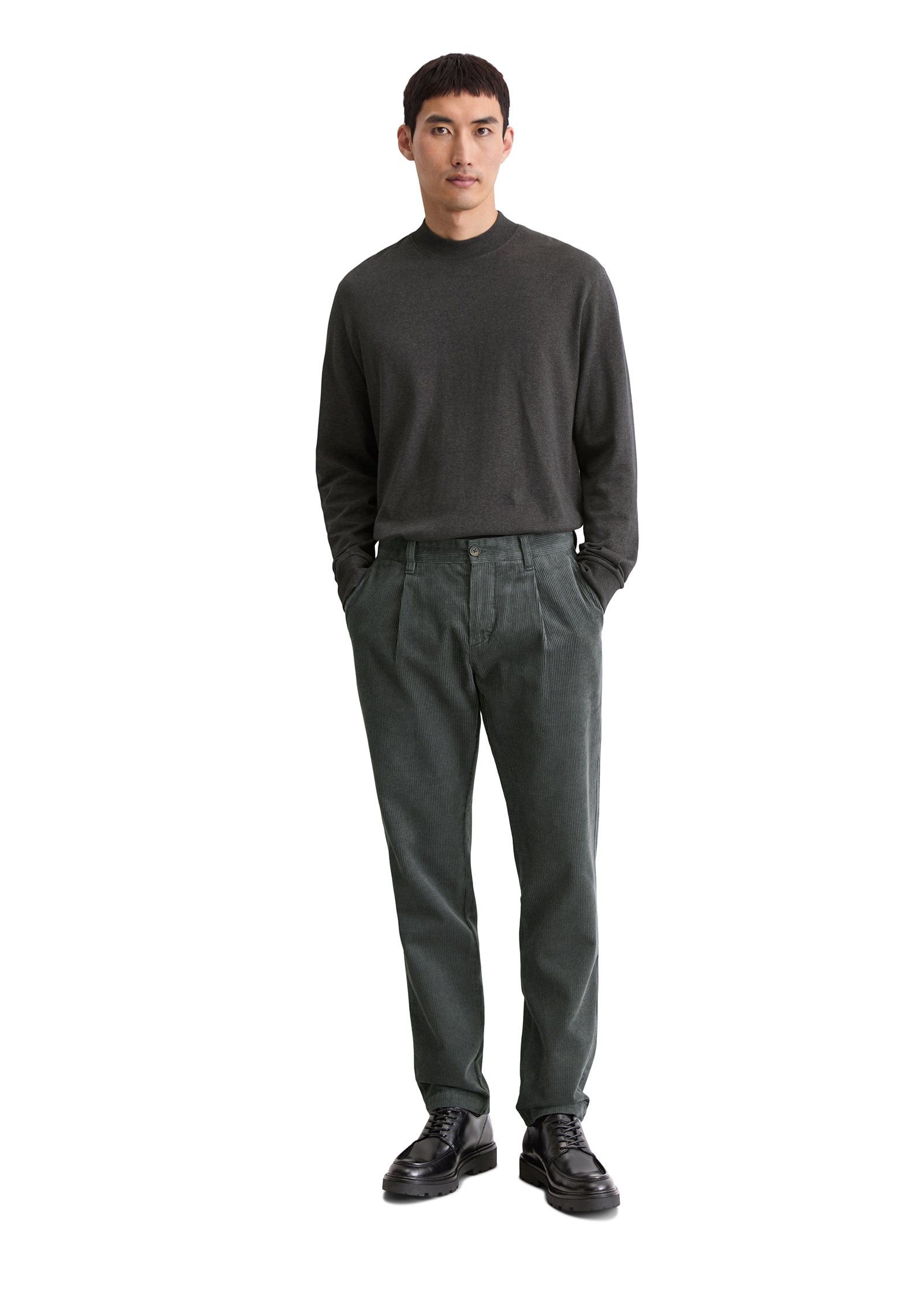 Marc O'Polo Cordhose »Osby Pleats«, tapered fit, aus reiner Bio-Baumwolle
