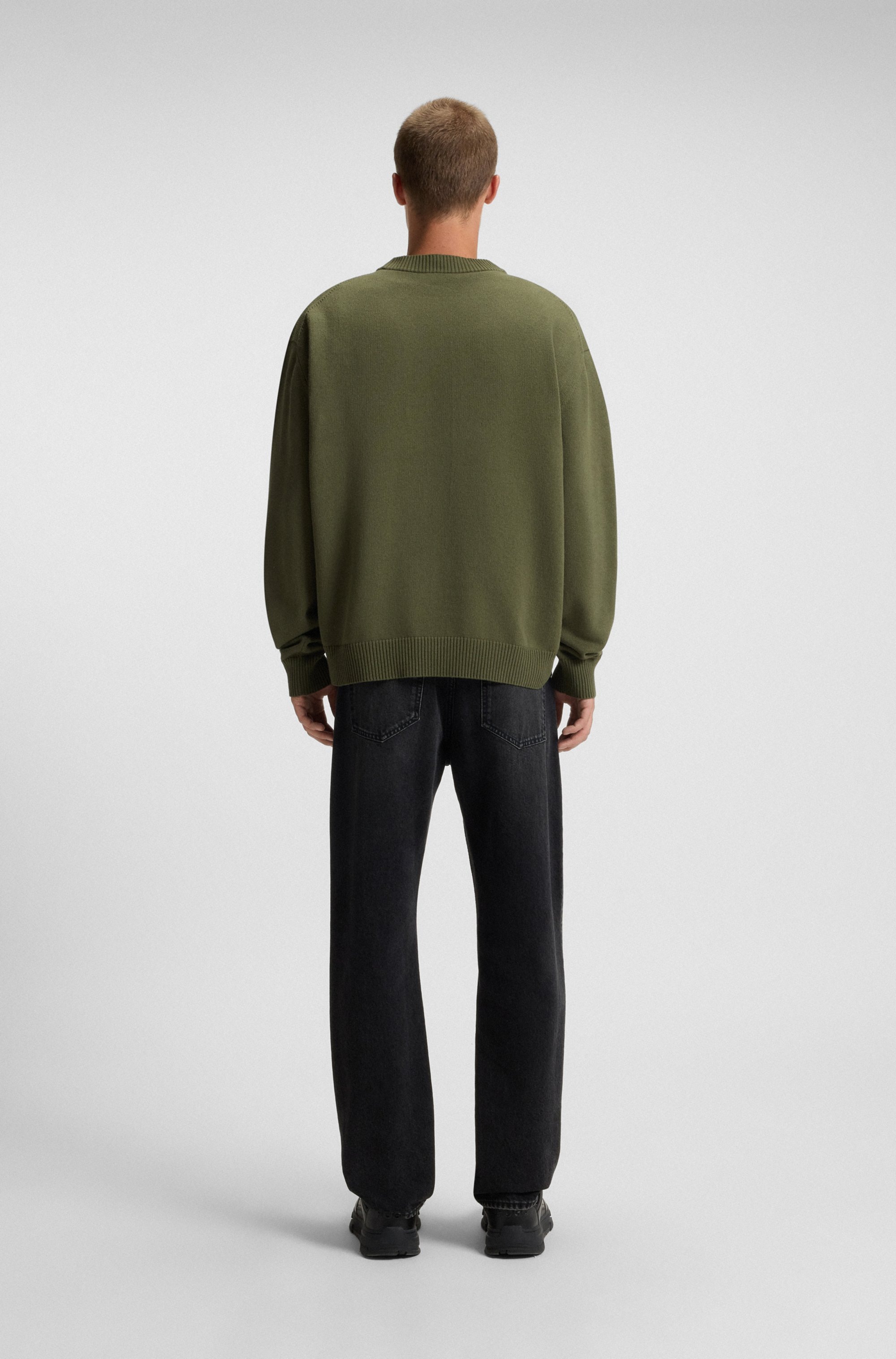 HUGO Blue Rundhalspullover »San Casey« relaxed fit