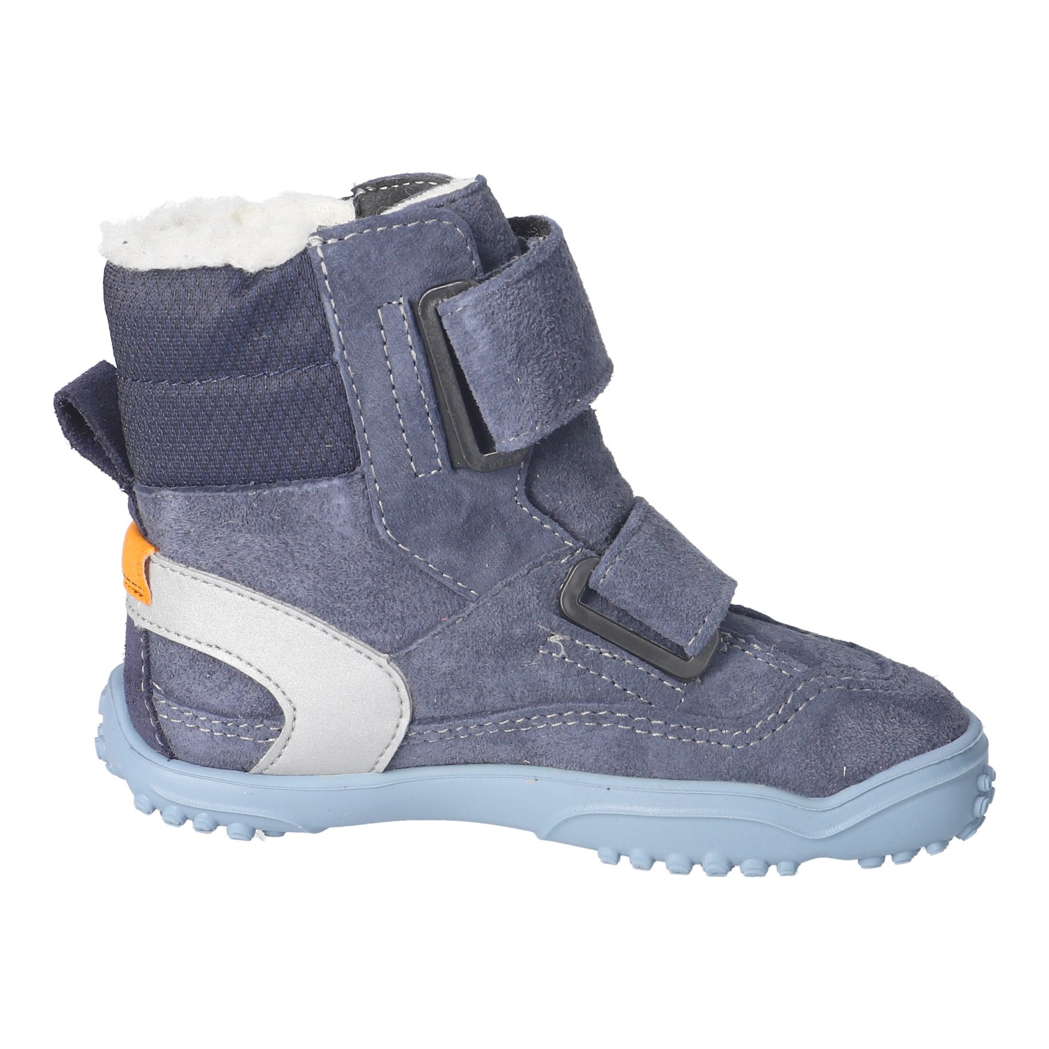 qnuffs Barfußschuh »TANNE«  Klettboots, Winterboots mit praktischem Namensschild an der Ferse