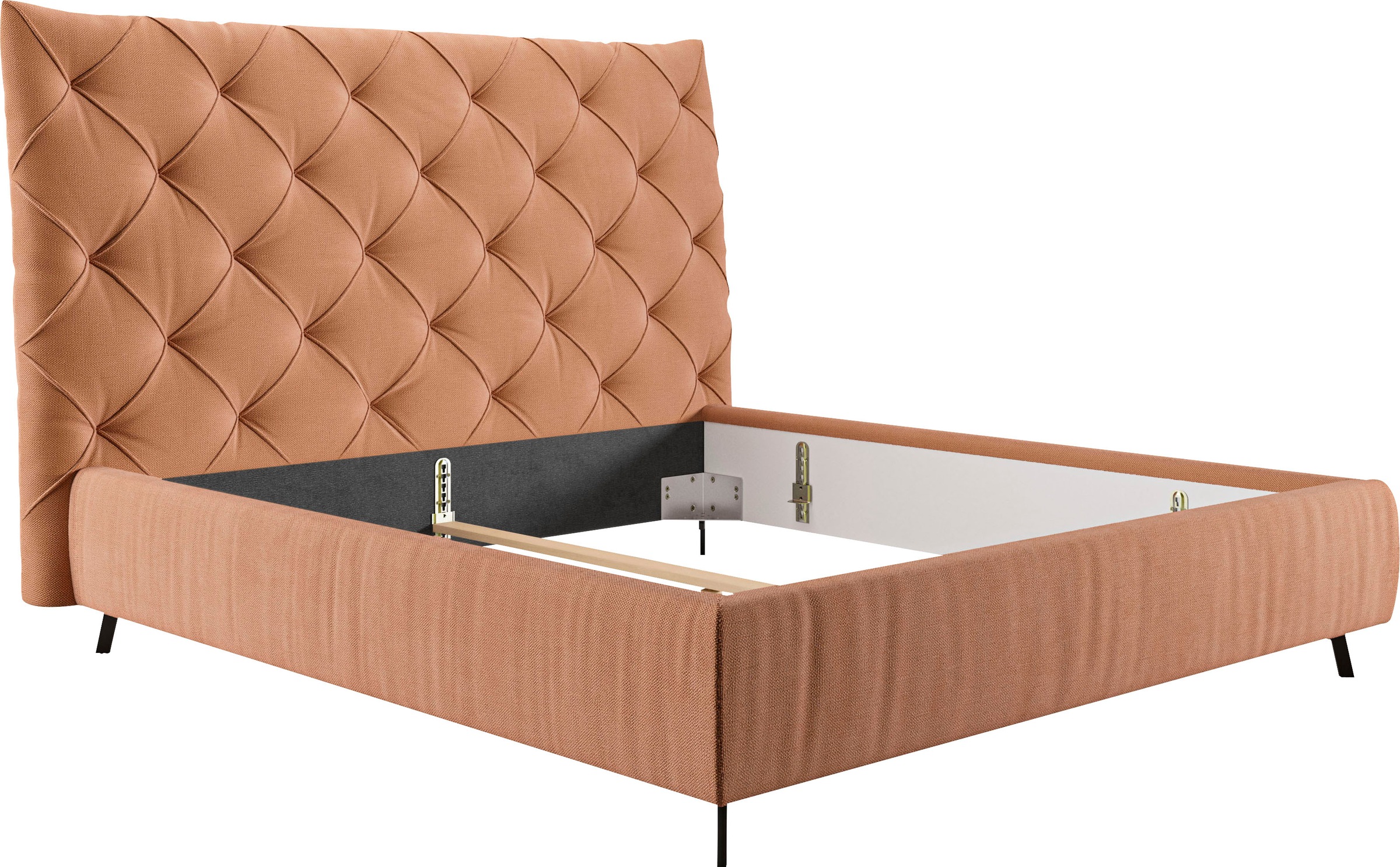 Thumbnail - Home affaire Polsterbett "Maxime, in 4 Breiten bis 200cm, auch in Leder" Kopfteilhöhe 143 cm, belastbar bis 280 kg, auch...