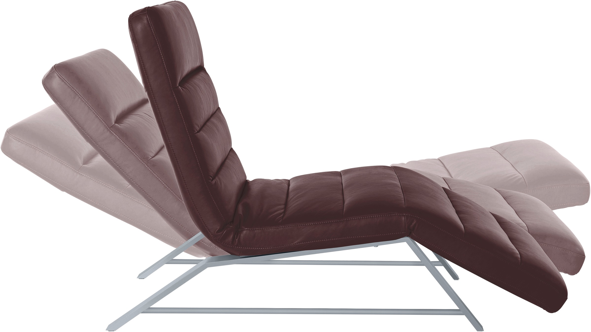 W.SCHILLIG Relaxliege »daily dreams«, Funktionsliege wahlweise mit Motor, Gestell matt, Breite 75 cm
