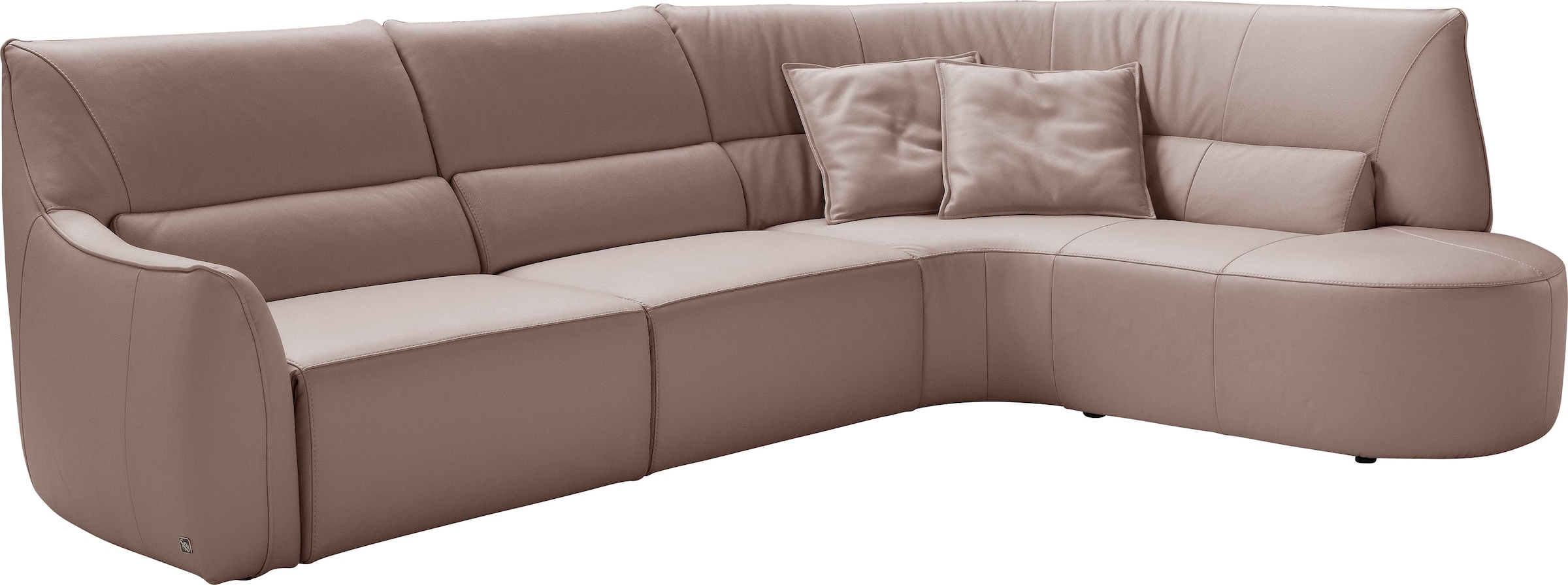 Egoitaliano Ecksofa "Puffy, extravagant & edel, Retro Designsofa, hoher Sit günstig online kaufen