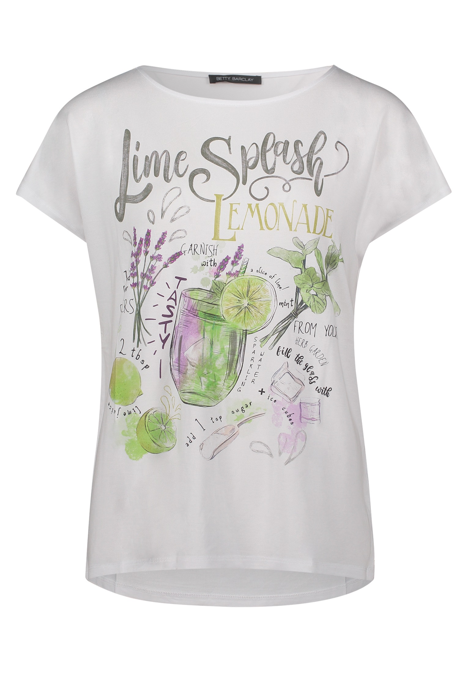 Betty Barclay Kurzarmshirt "Damen Basic Shirt mit U-Boot-Ausschnitt" 1 Stk. günstig online kaufen