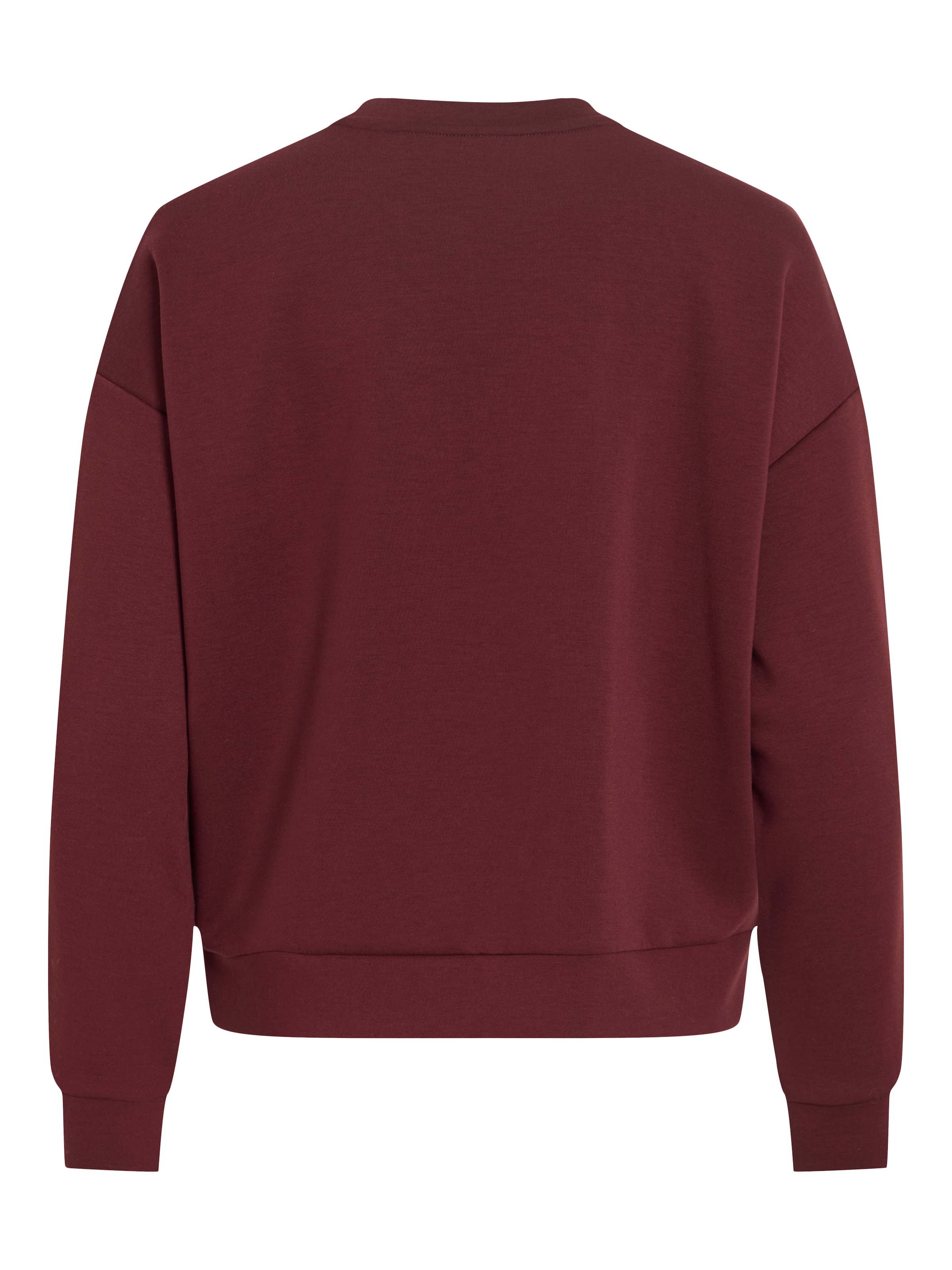 Vila Sweater »VIREFLECT MOOD EMB L/S SWEAT TOP/R/3«, Materialmix, loose fit
