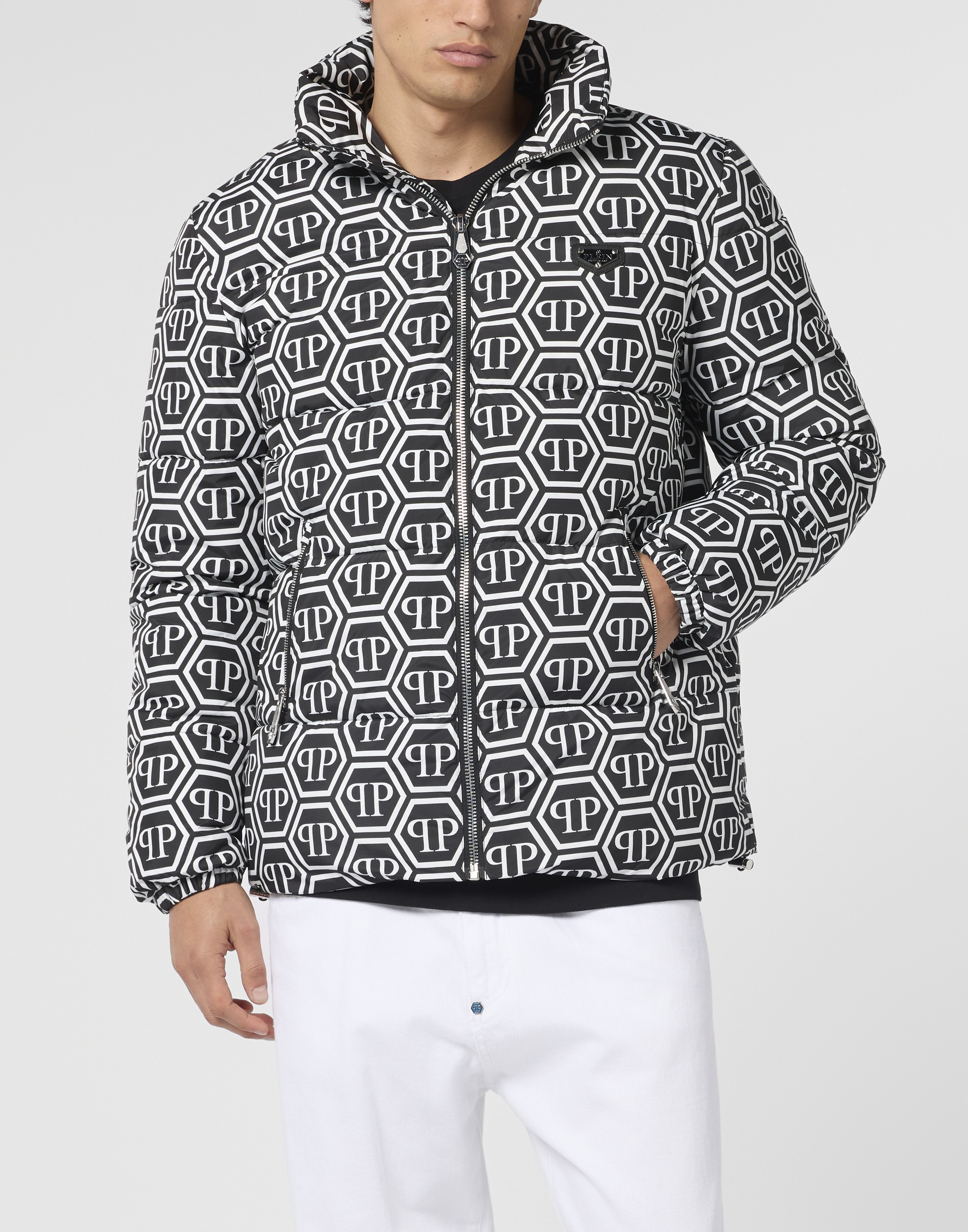 Thumbnail - PHILIPP PLEIN Daunenjacke "Nylon Puffer Jacket Monogram"