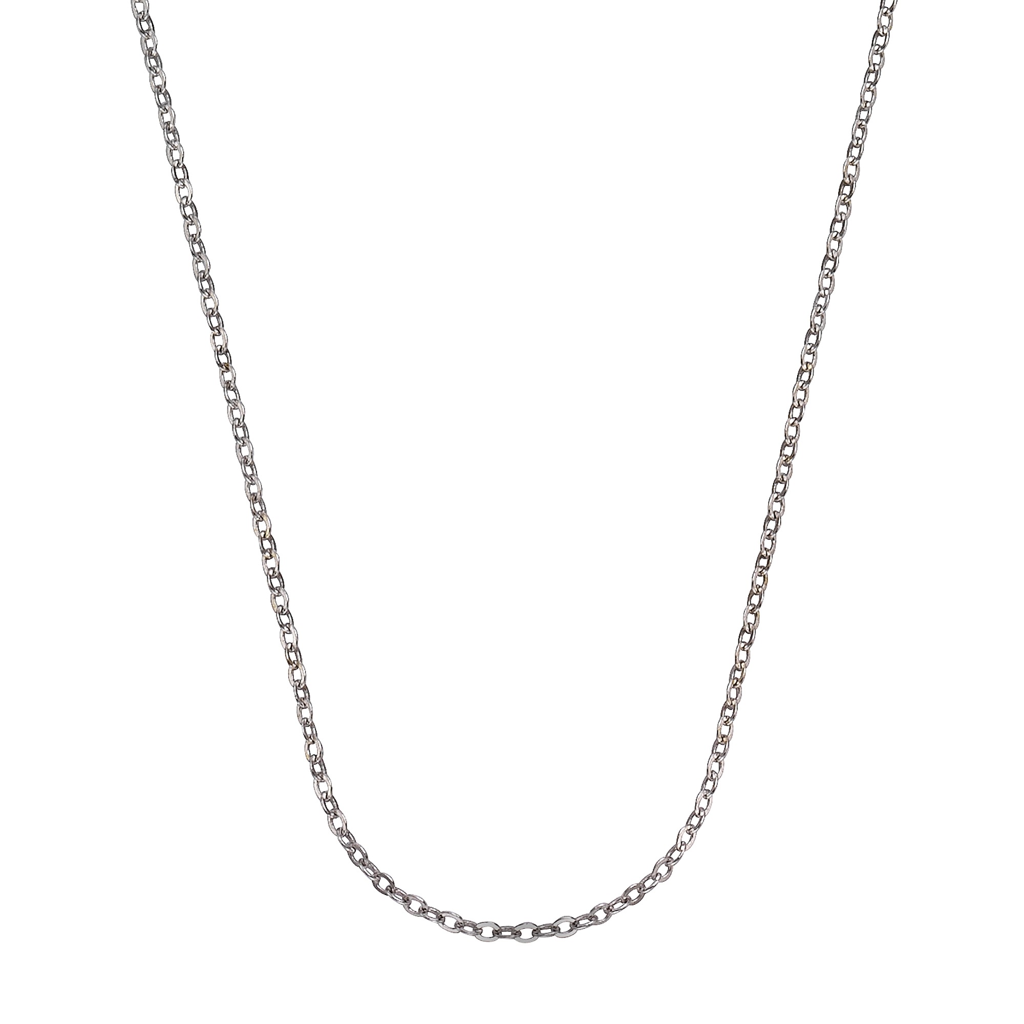 Damen Collierkettchen "Weißgold 333 Ankerkette mit einer Länge von 45/42cm", 45cm, Gold, L: 45 B: 1mm, weiß, FASCINATION BY ELLEN K., Gold, B:1mm,