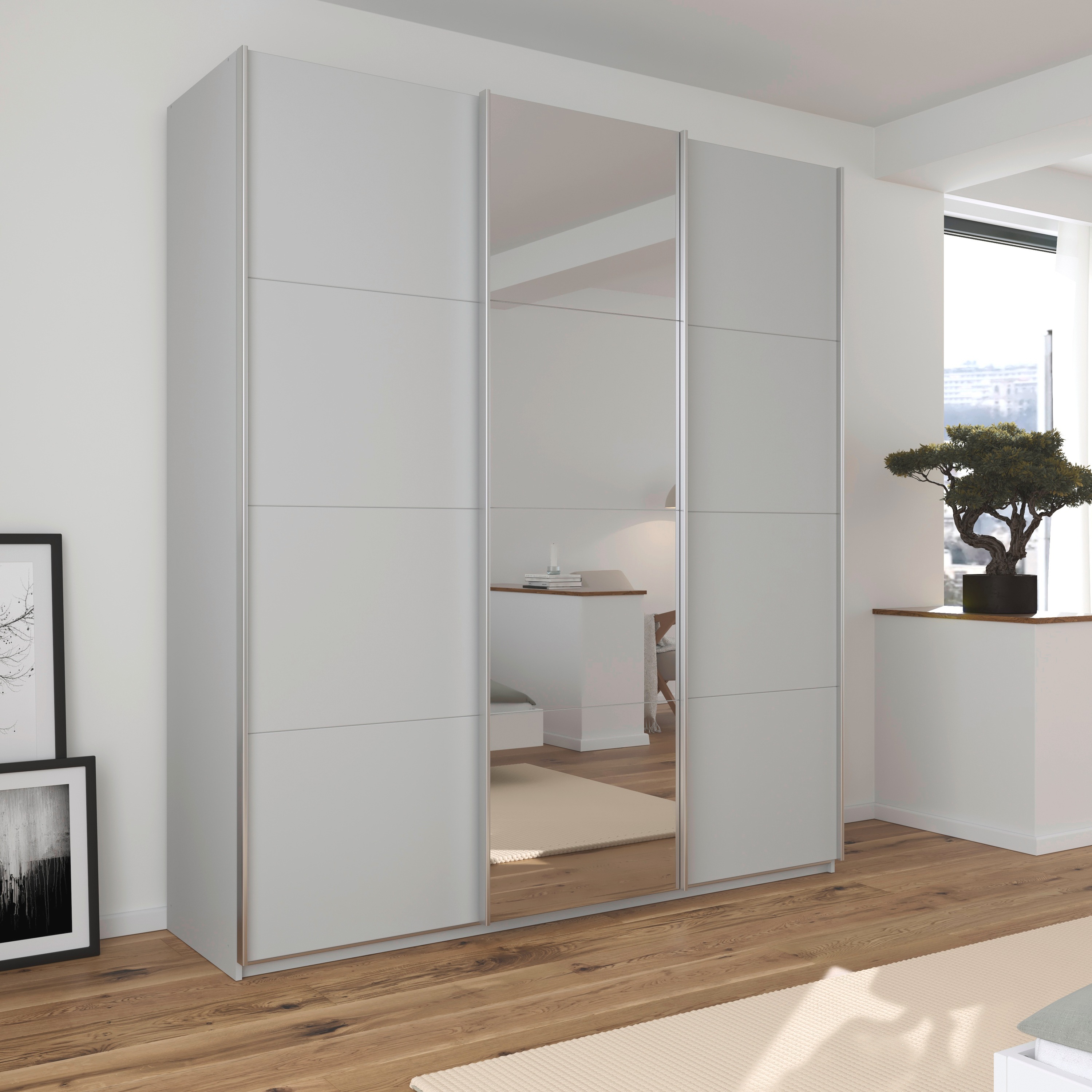 Thumbnail - rauch Schwebetürenschrank "Kleiderschrank Schrank Garderobe AGORDO", Top Innenausstattung, in 4 Breiten und 2 Höhen MADE...