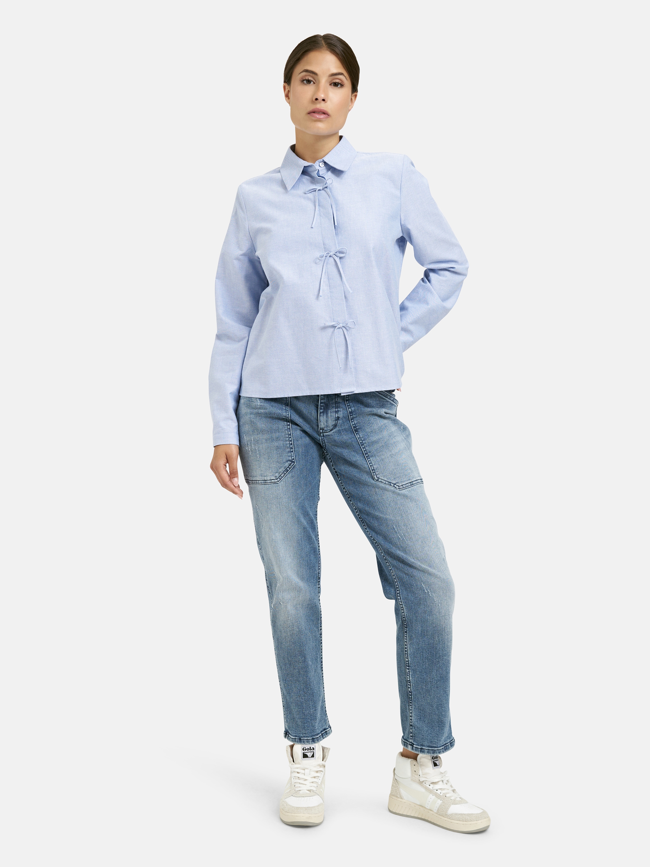 Milano Italy Langarmbluse aus Baumwolle