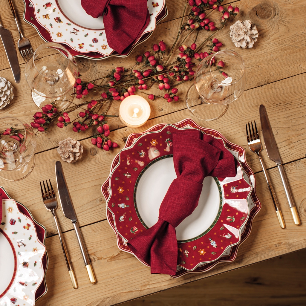 Villeroy & Boch Speiseteller »Speiseteller Toy's Delight ø 28,4 cm 6er Set rot«