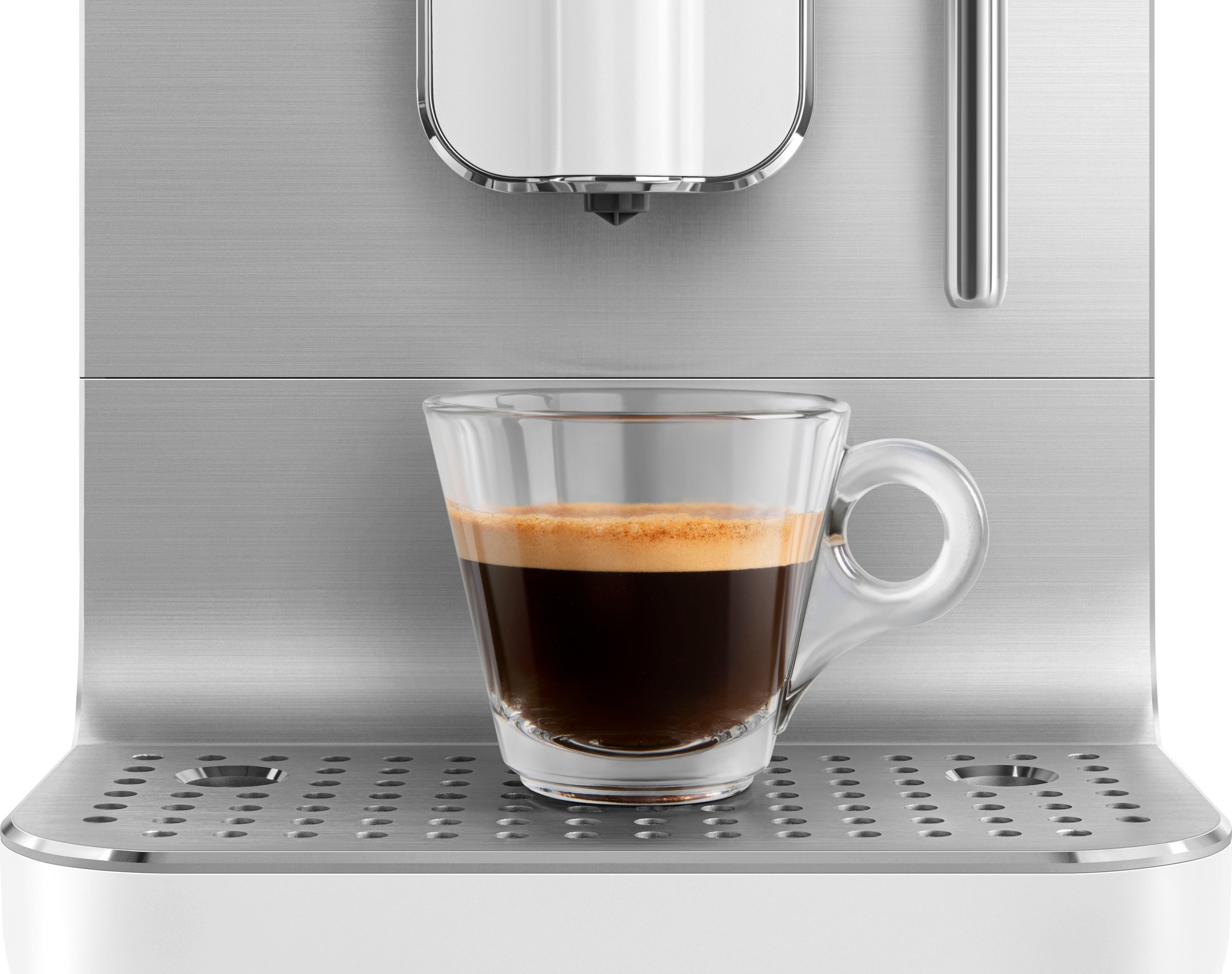 Expresso Broyeur Smeg Buse Vapeur Blanc Bcc12whmeu  -  Machine à café à grain 1450 W - MaxiCoffee Garantie 2 ans 3
