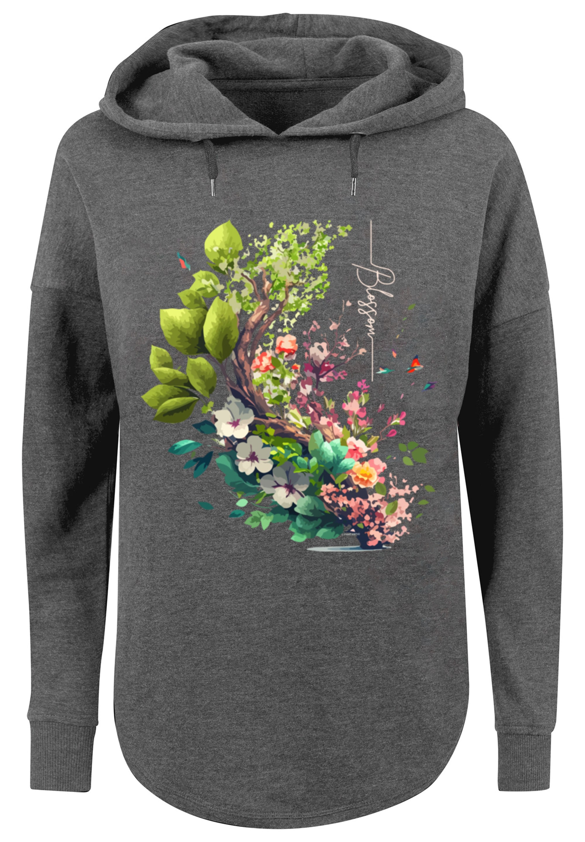 F4NT4STIC Kapuzenpullover "Baum mit Blumen Oversize Hoodie", Print günstig online kaufen