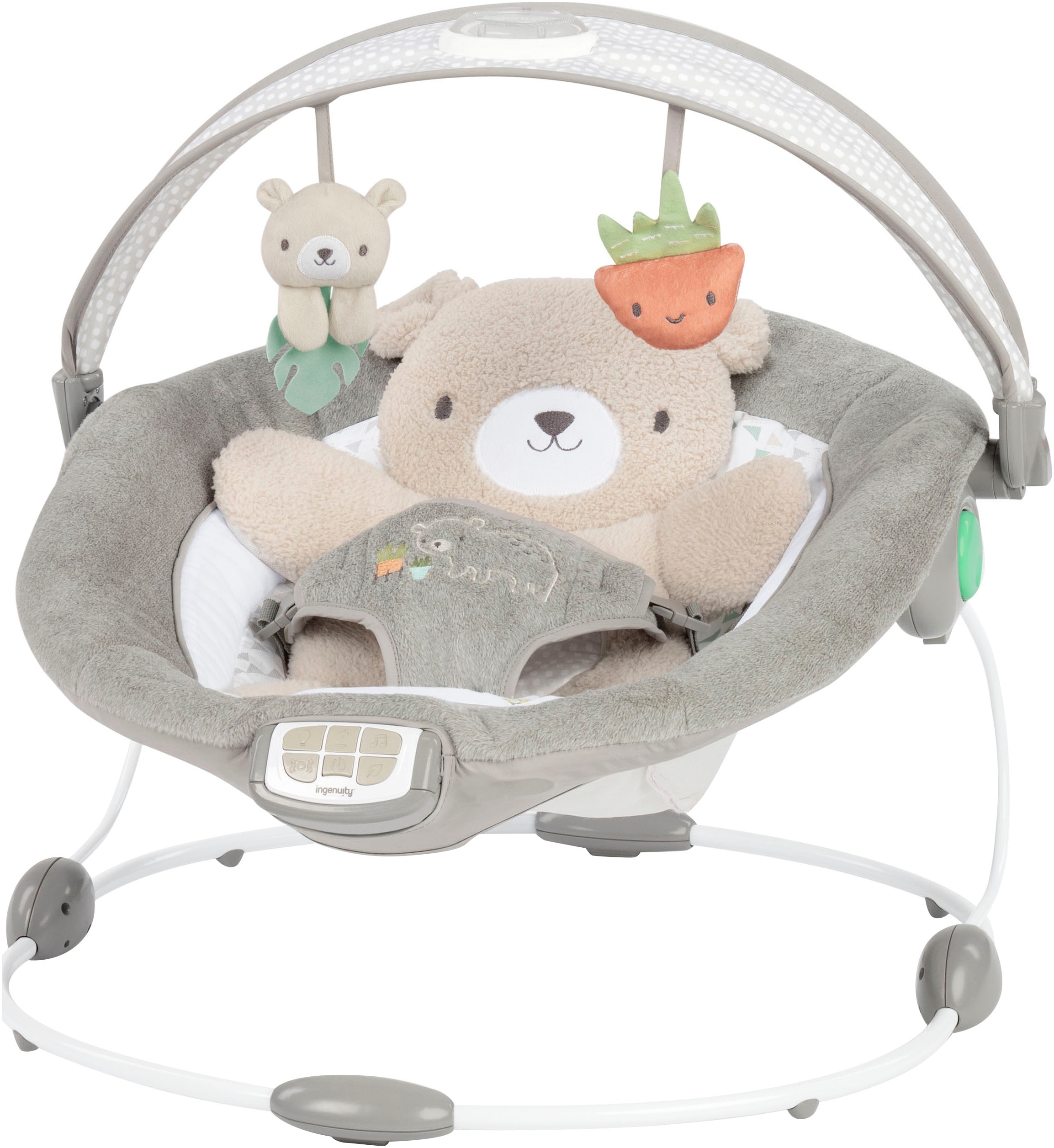 ingenuity Babyschaukel "InLighten Bouncer™ - Nate™" bis 9 kg mit Licht und Sound