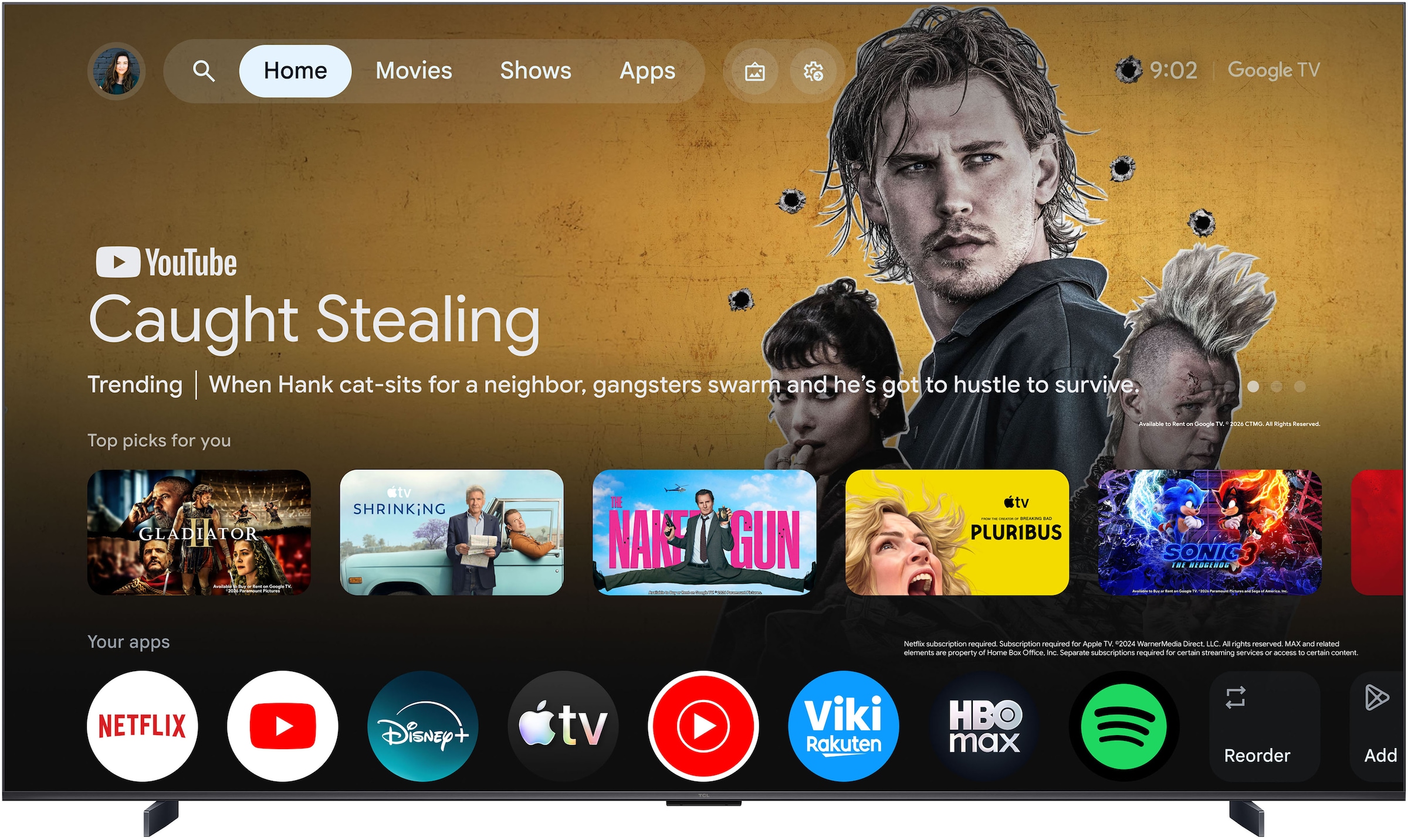 TCL LED-Fernseher »98Q7D Pro« 248 cm/98 ″