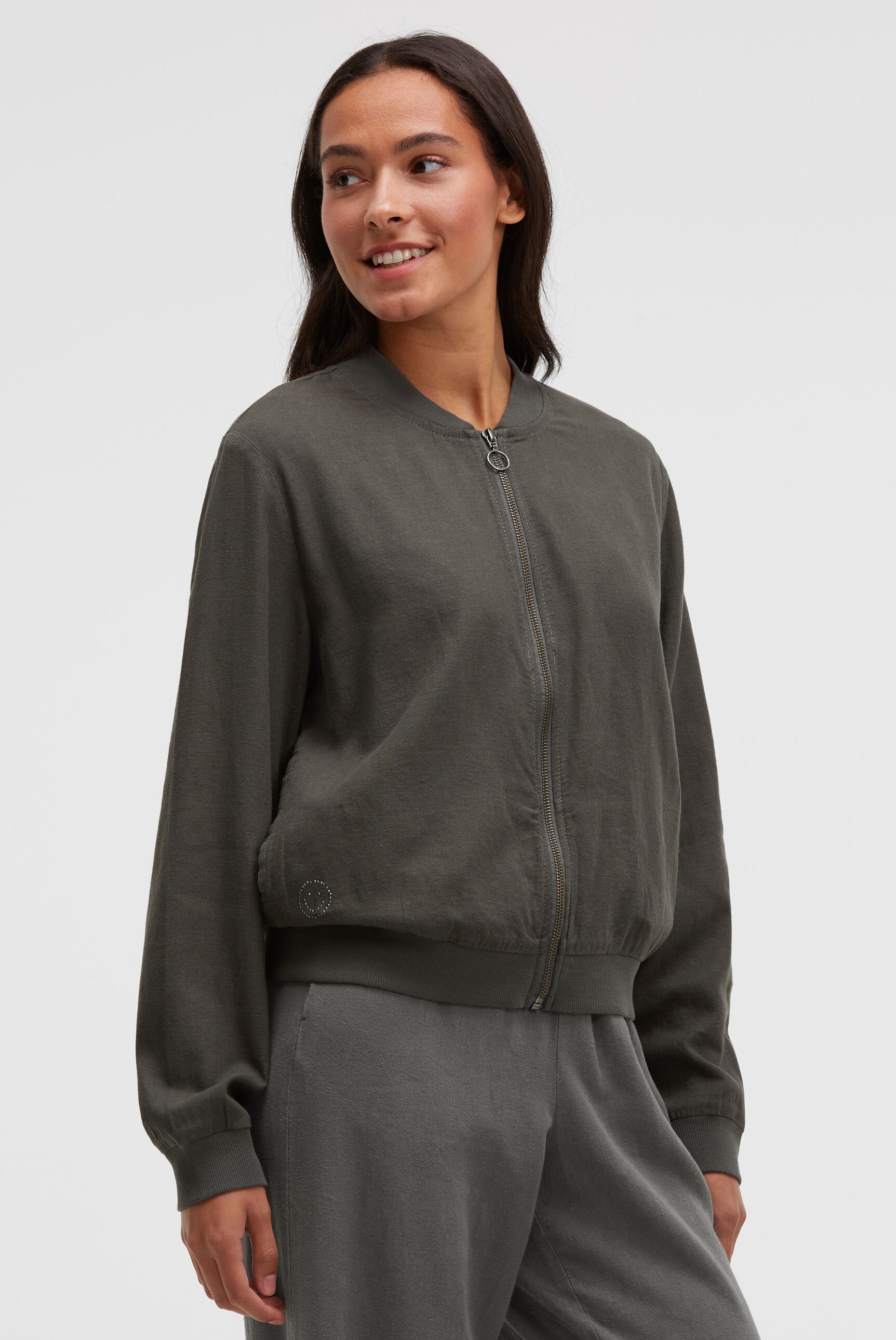 SOCCX Blouson ohne Kapuze mit Rippbündchen im Ärmel günstig online kaufen