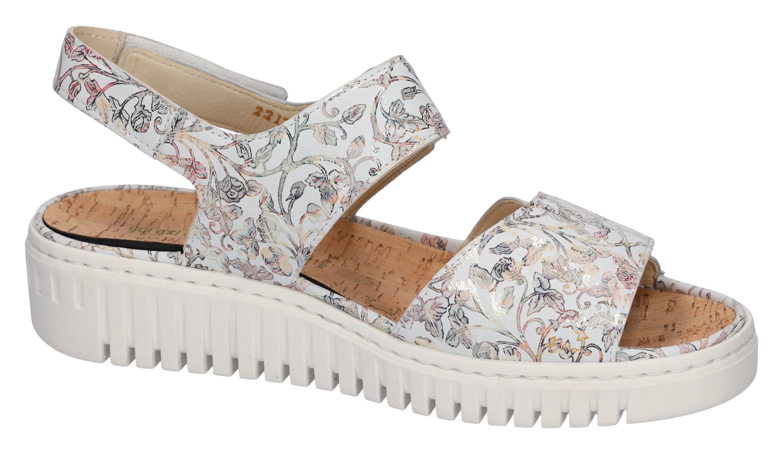 Waldläufer Plateausandale »K-VALERIE«, Sommerschuh, Klettschuh, Sandalette in Komfortweite K (extra weit)