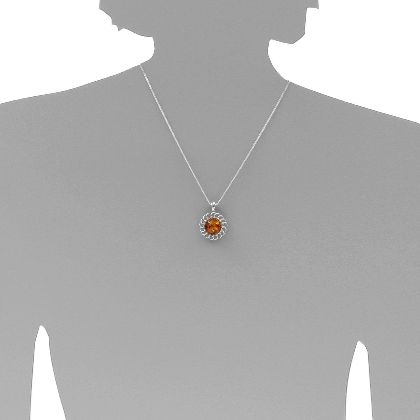 OSTSEE-SCHMUCK Kettenanhänger »- Naomi - Silber 925/000 - Bernstein«