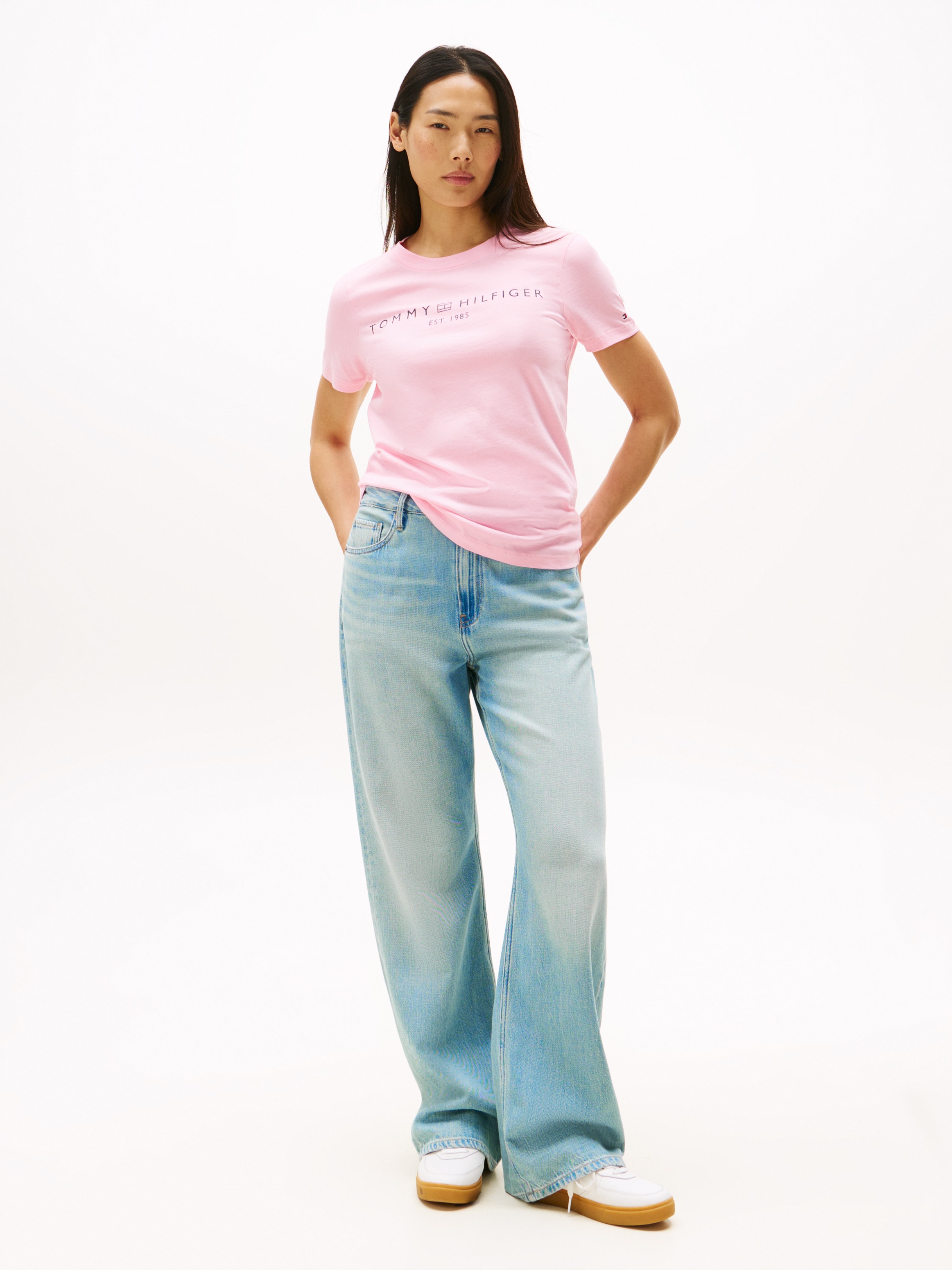 Tommy Hilfiger T-Shirt "REG CORP LOGO C-NK SS", mit Logoschriftzug günstig online kaufen