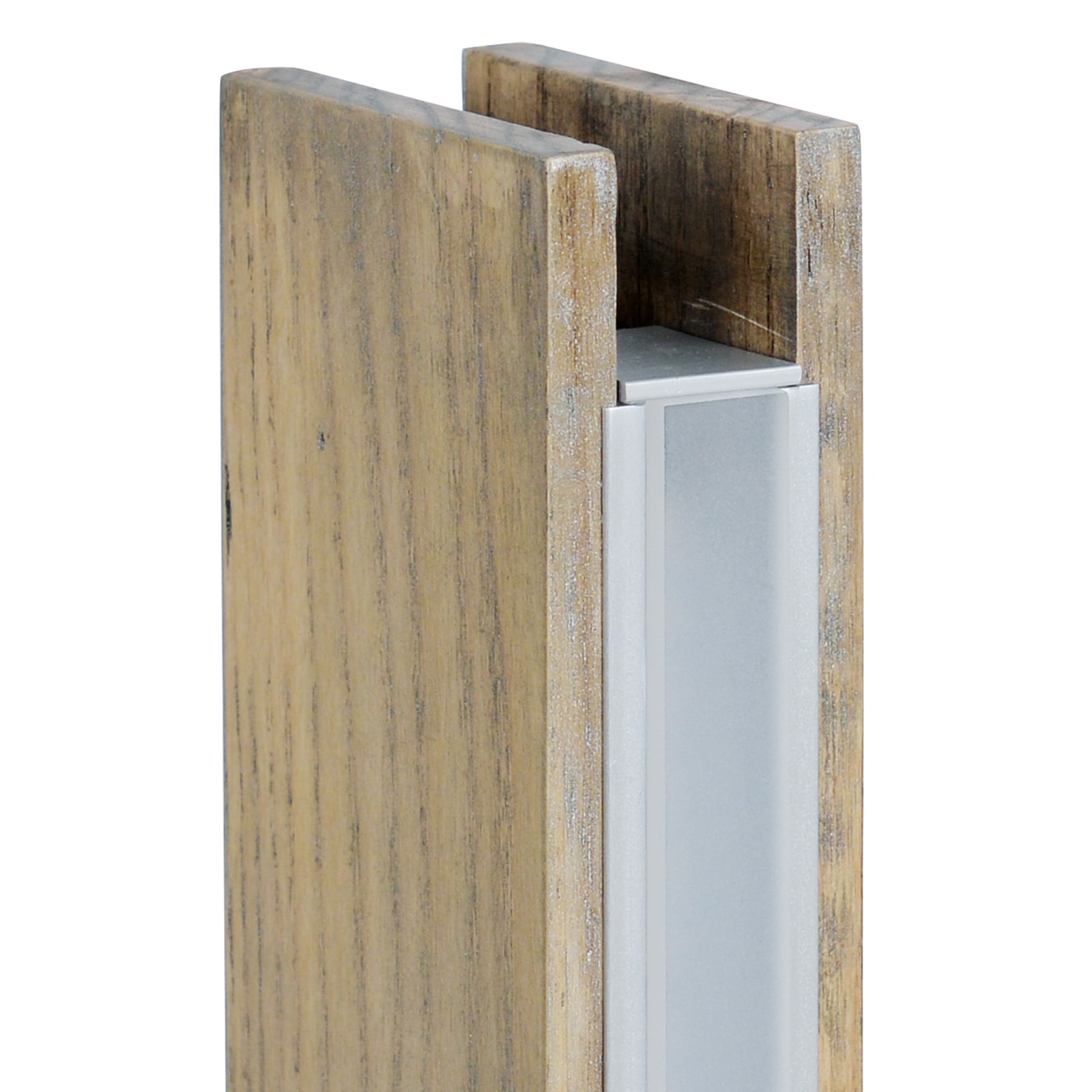 näve LED Tischleuchte »Straight« LED-Modul 1 Stk. Warmweiß dimmbar, Holzkorpus aus Esche, H: 51cm, LED warmweiß, Zuleitung 120cm