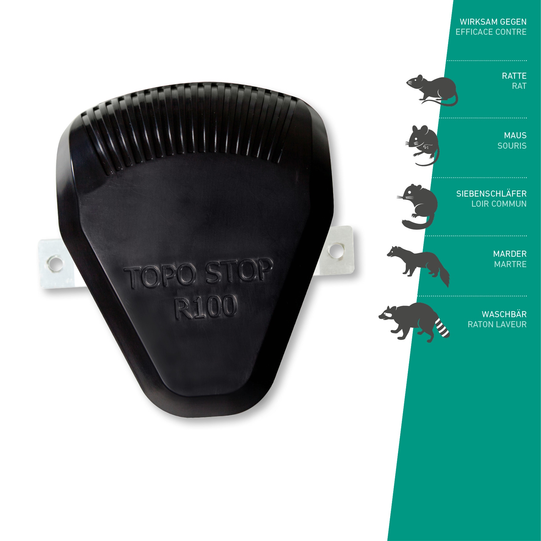 Windhager Ultraschall-Tierabwehr »gegen Mäuse und Ratten Topo Stop R100, Nagetierbekämpfung« Nagervertreiber für Innen- und Hohlräume von bis zu 100 m²