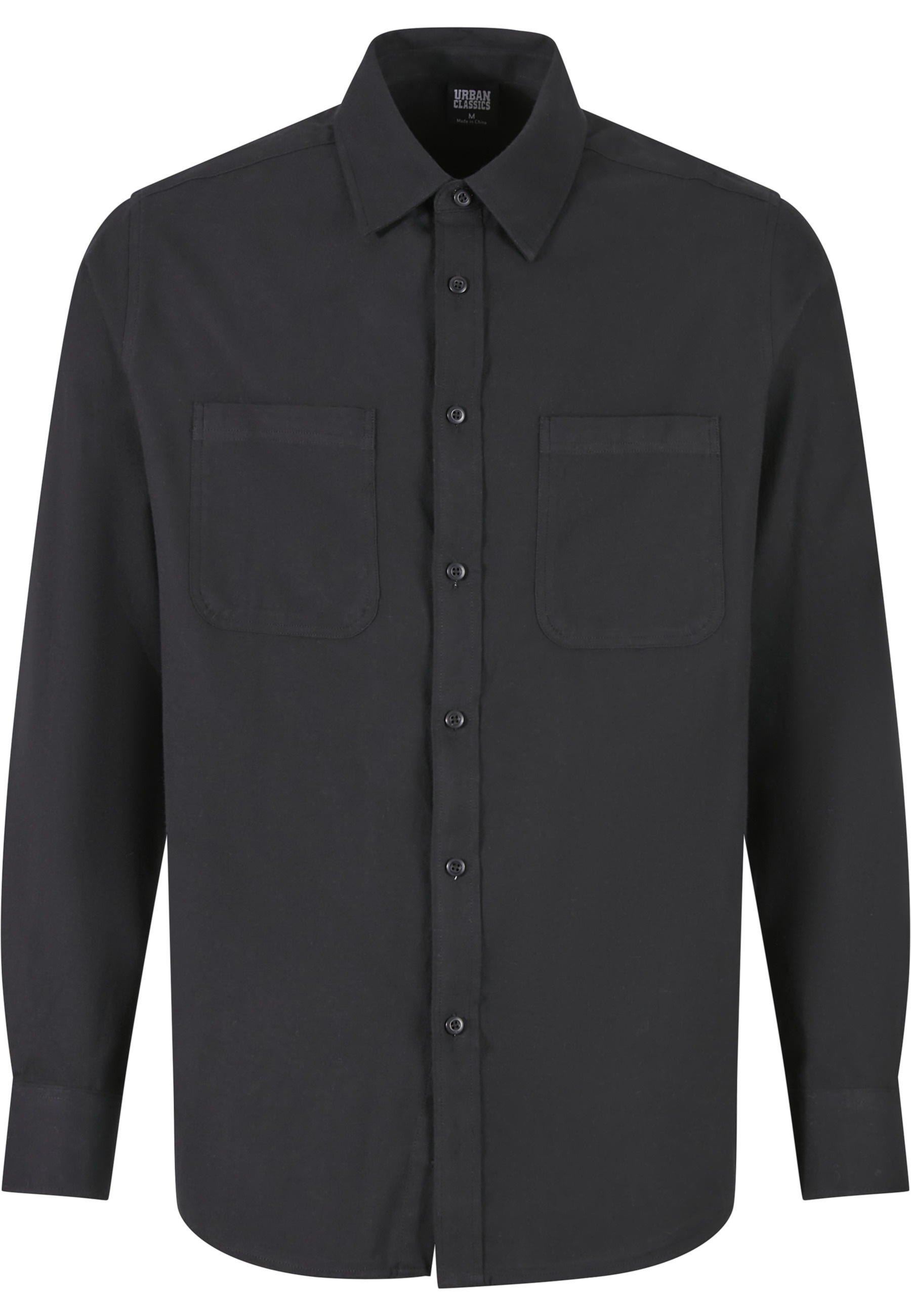 URBAN CLASSICS Langarm-Poloshirt "Urban Classics Herren Flanell Shirt" 1 St günstig online kaufen