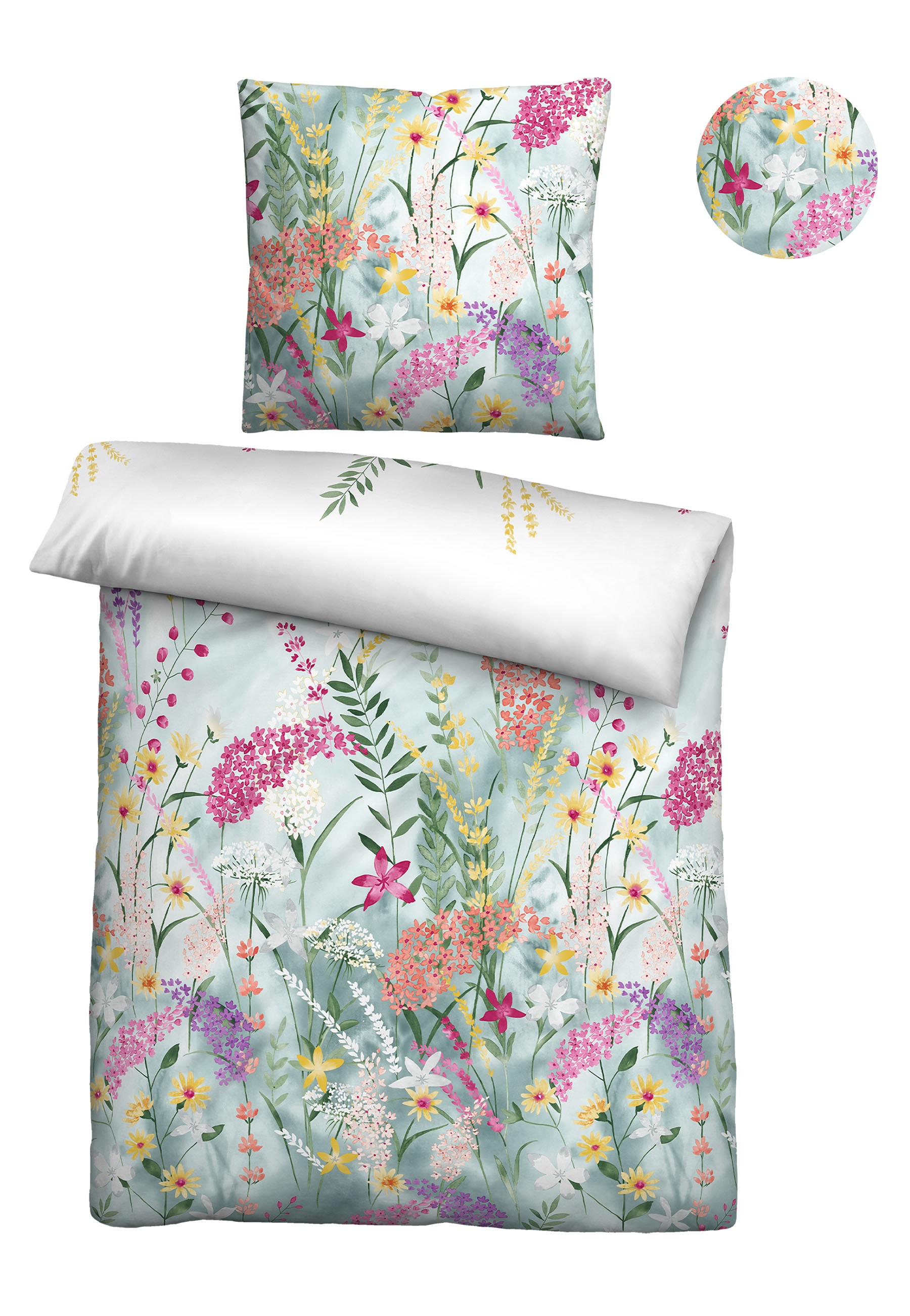 Biberna Bettwäsche "0025005" 2 Stk. absolut bügelfrei, 100% Baumwolle, mit günstig online kaufen