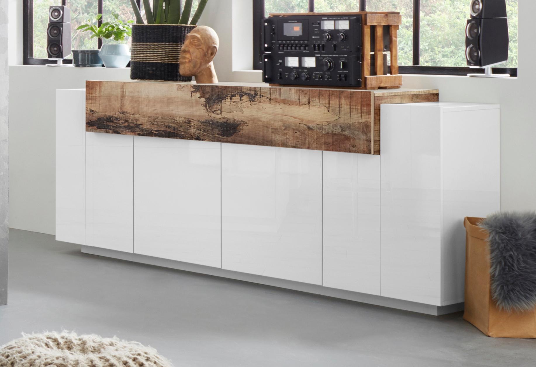Home affaire Sideboard "Coro, Kommode, Schrank, Kredenz, grifflos mit Einle günstig online kaufen