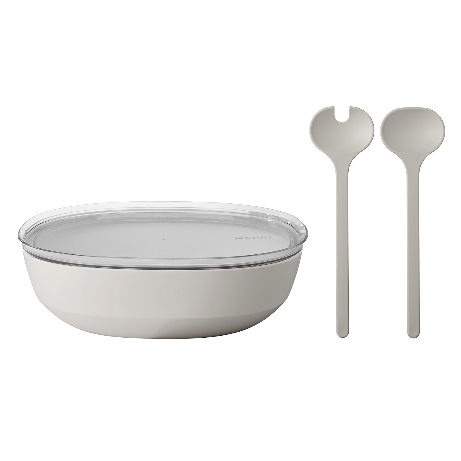 Mepal Schale "Servierschale mit Deckel & Salatbesteck Silueta 4000 ml" 2 tlg.