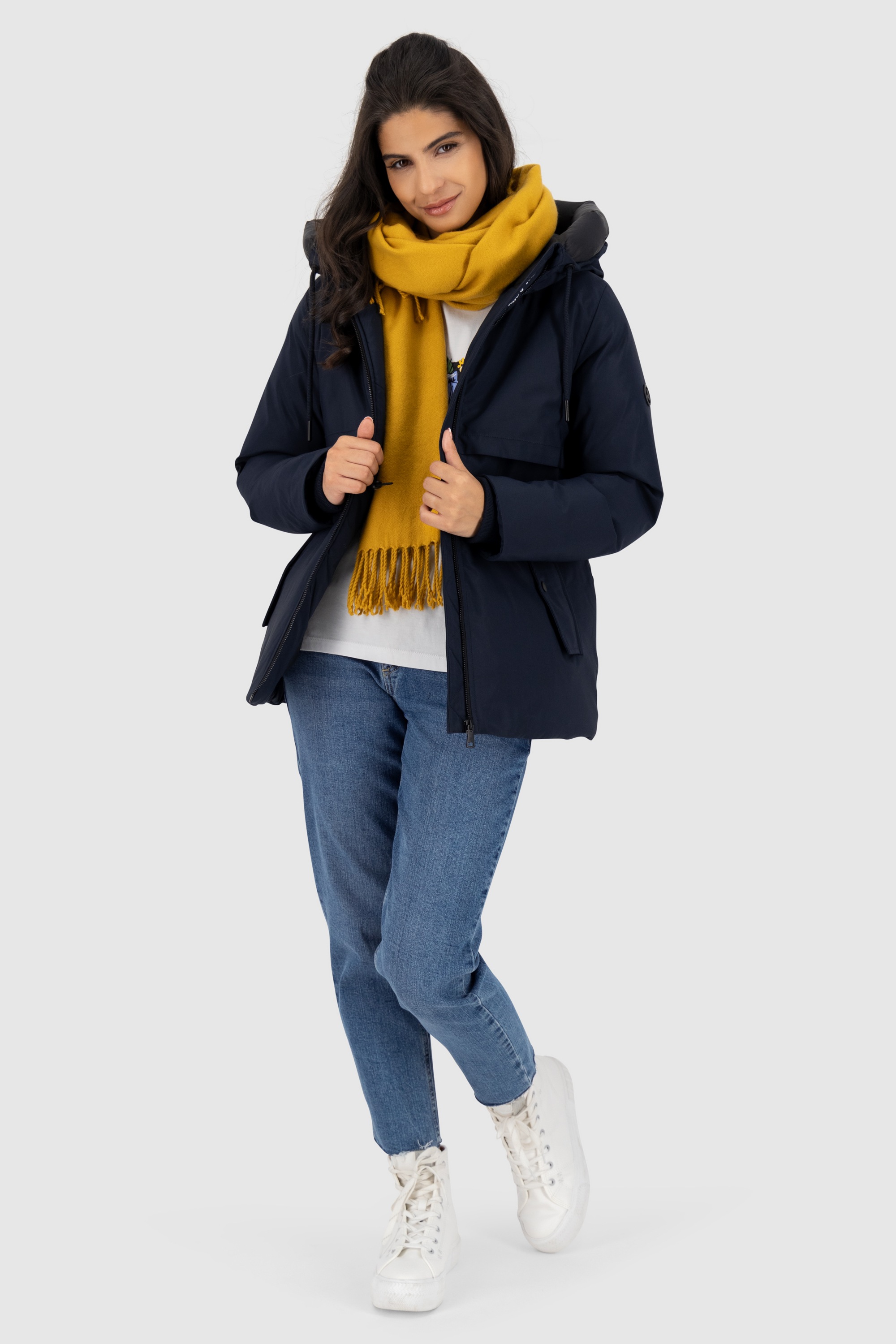 Alife & Kickin Winterjacke »Damen CicelyAK A«, Kurze warme Damenwinterjacke mit gefütterter Kapuze
