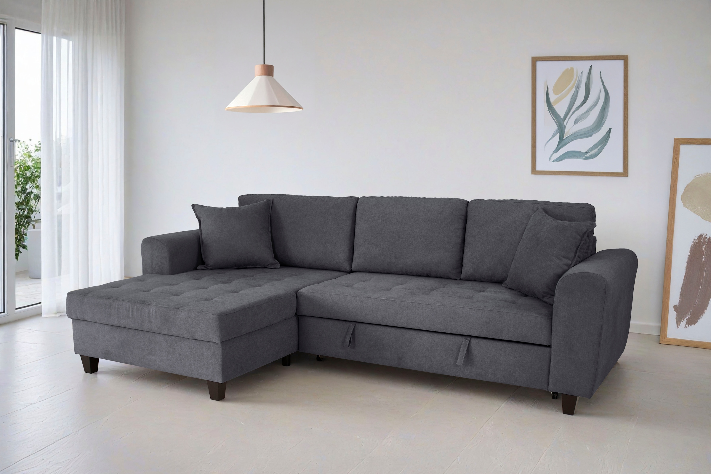 Trends by HG Ecksofa "Moritz, L-Form" inkl. Bettfunktion und Bettkasten, in günstig online kaufen