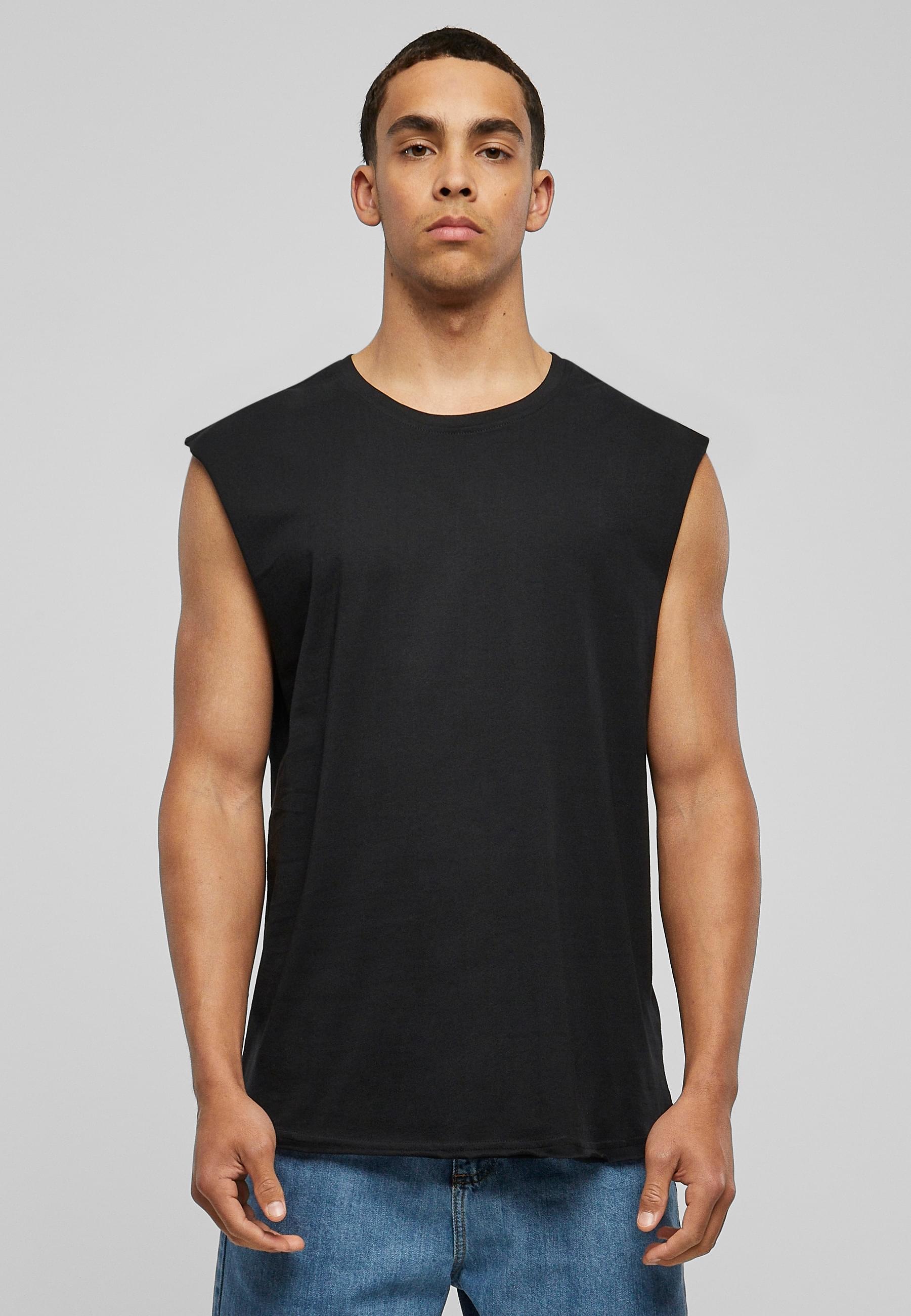 URBAN CLASSICS T-Shirt »Urban Classics Herren Open Edge Sleeveless Tee«, (1 tlg.)