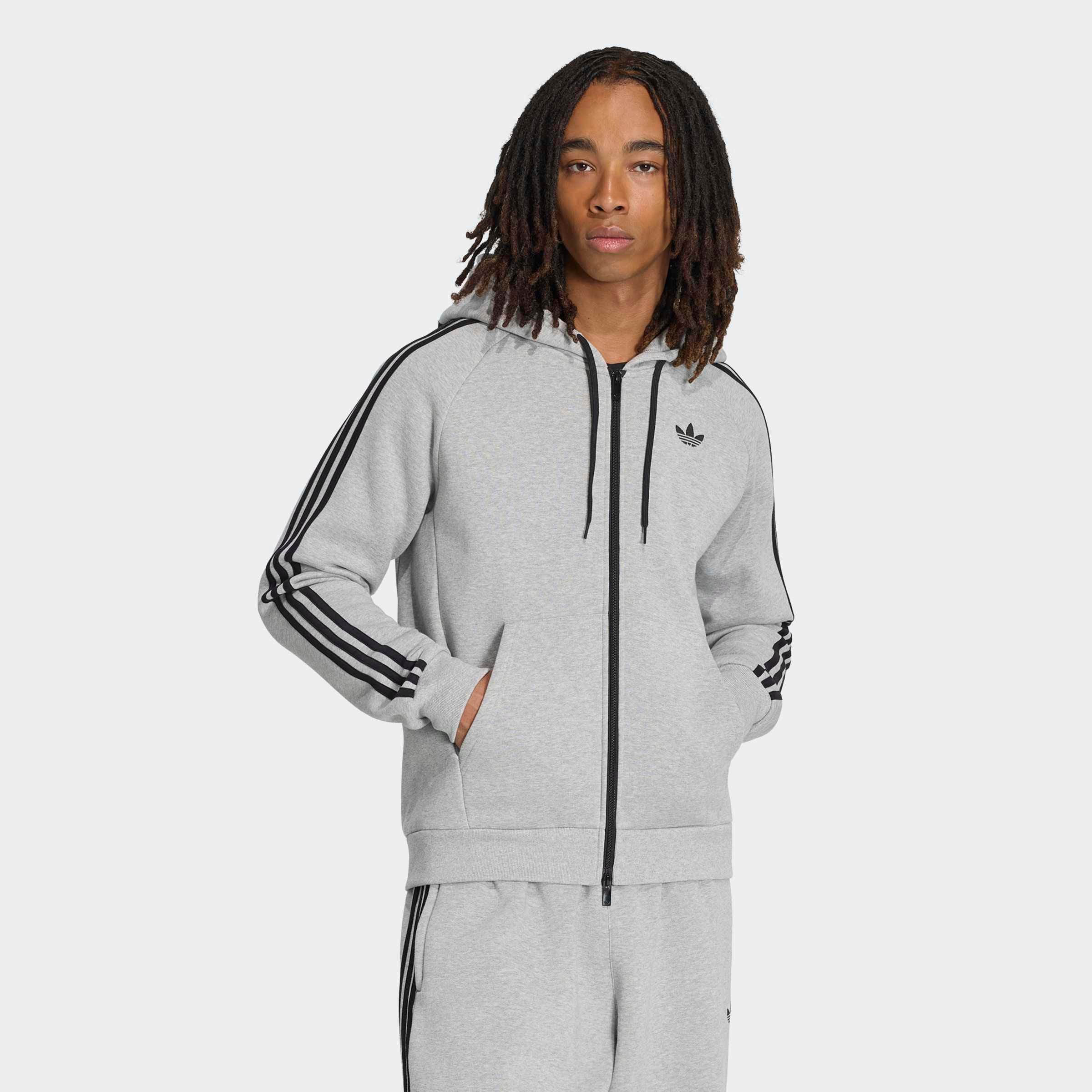 adidas Originals Kapuzensweatshirt "ADICOLOR OVER THE HOOD STRIPES", mit Kapuze und Kordel, aus Baumwolle, in normaler Länge