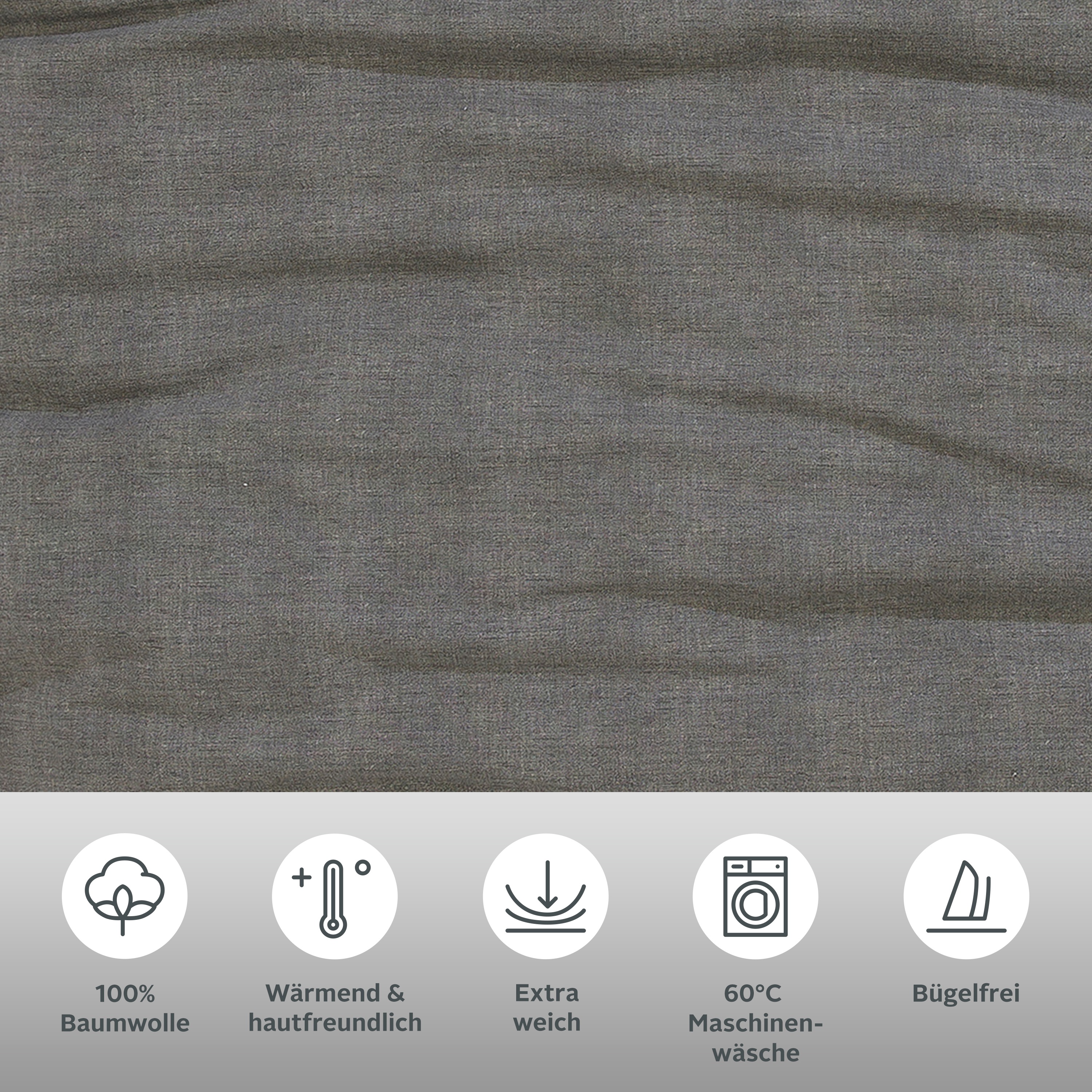 Thumbnail - Home affaire Bettwäsche "Melli" 2 tlg. Bettwäsche aus Baumwolle, Leinen-Look in Melange-Optik