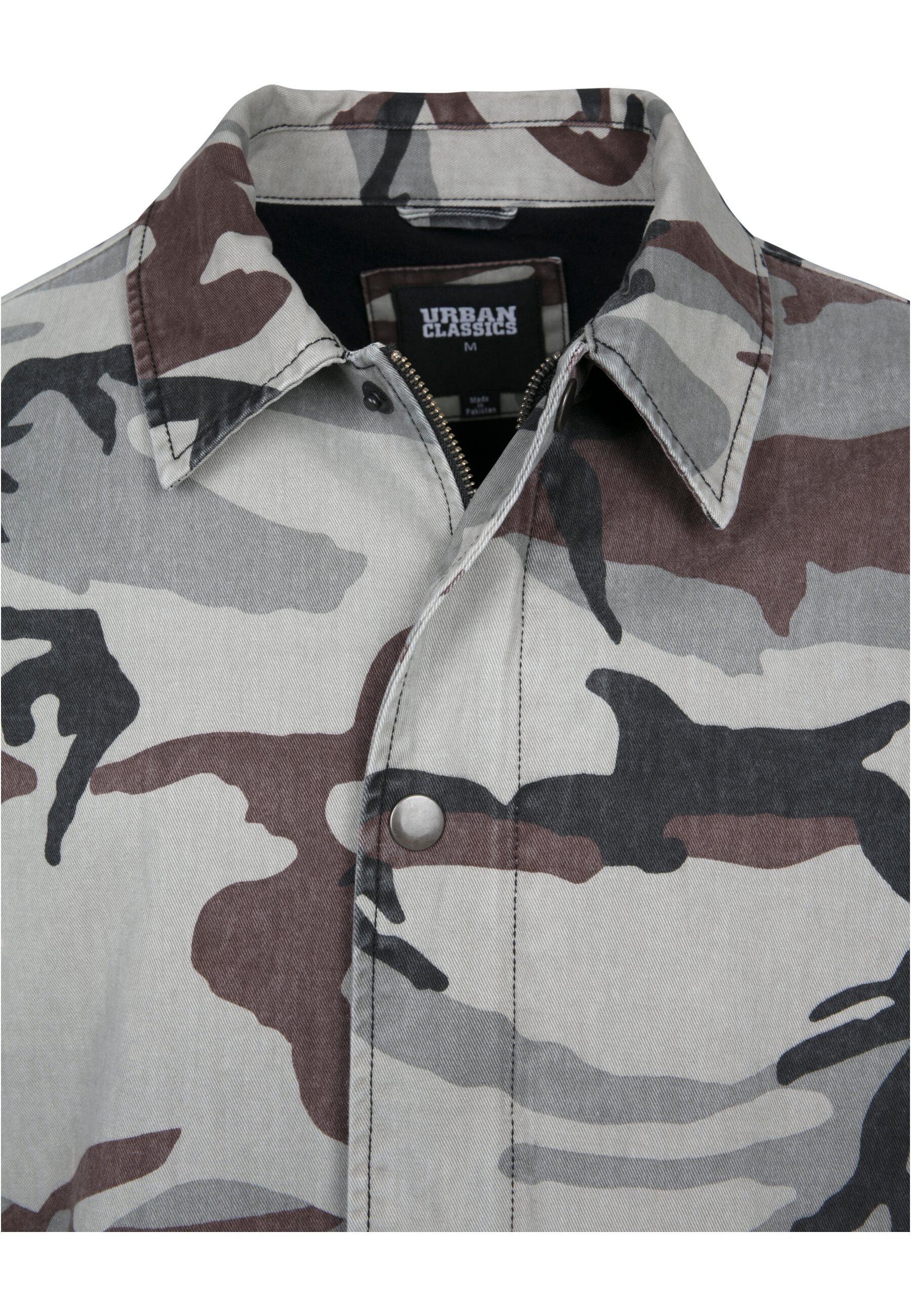 URBAN CLASSICS Allwetterjacke »Urban Classics Herren Camo Cotton Coach Jacket«, (1 St.), ohne Kapuze