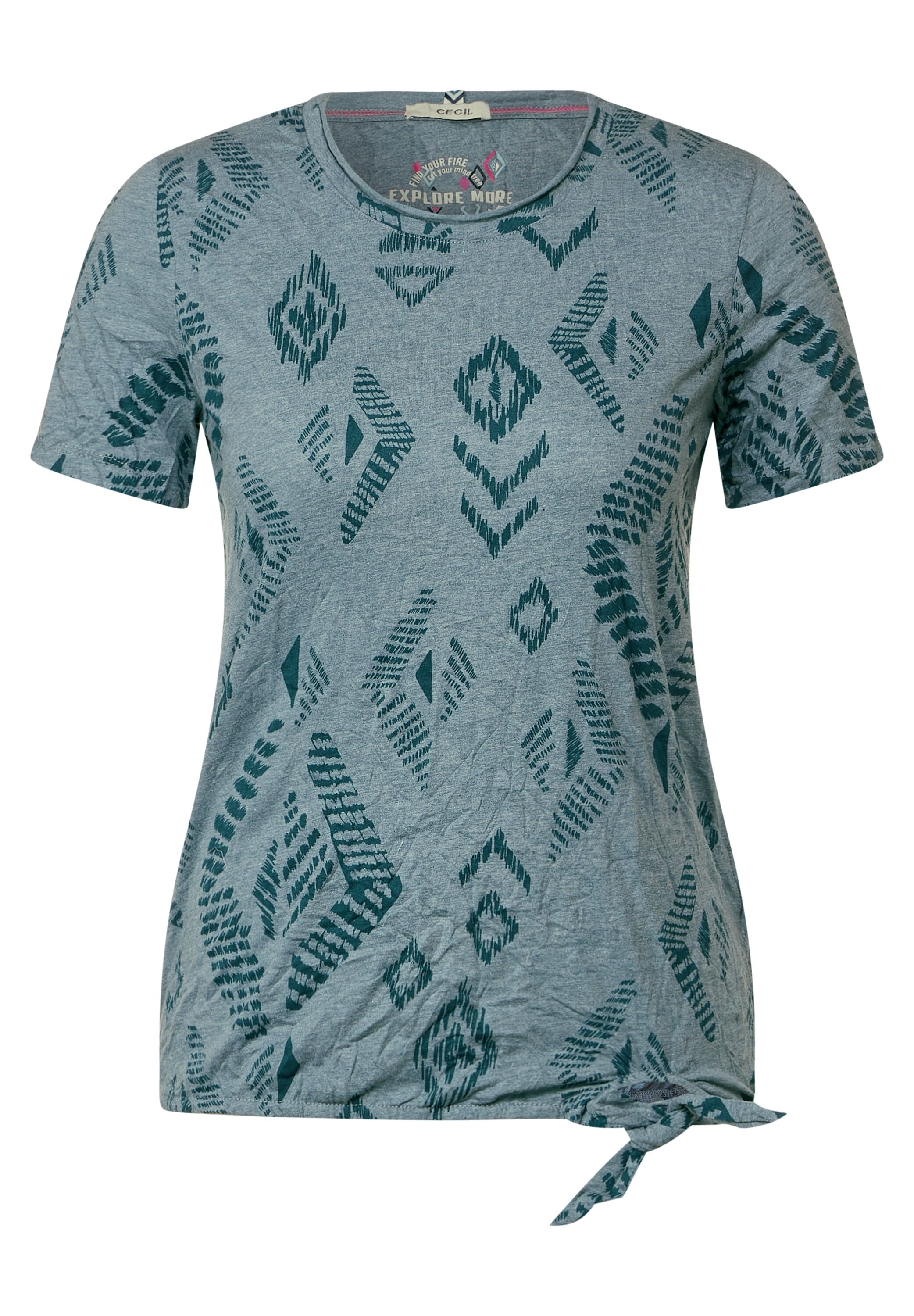 Cecil T-Shirt, aus softem Materialmix für kaufen | BAUR | V-Shirts