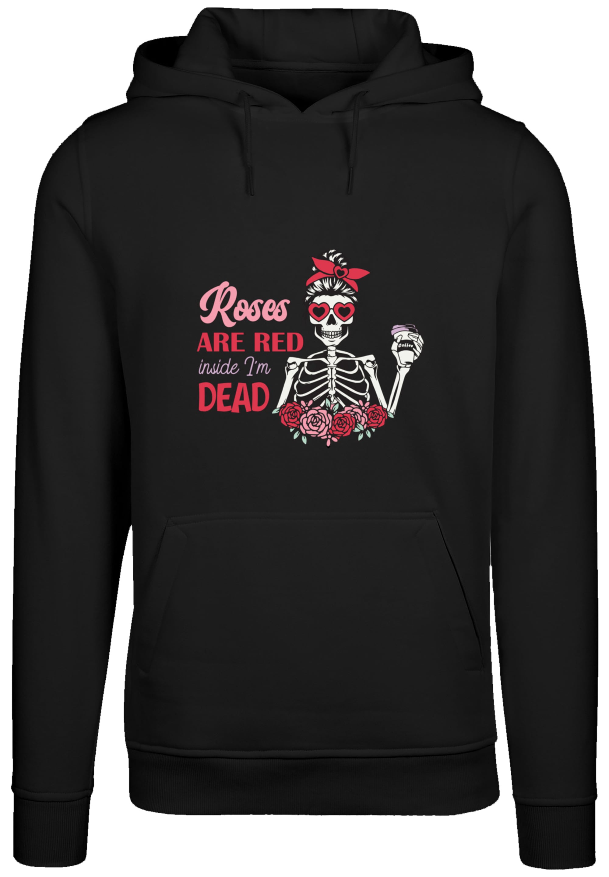 F4NT4STIC Kapuzenpullover »Anti Valentinstag Roses are red«, Premium Qualität