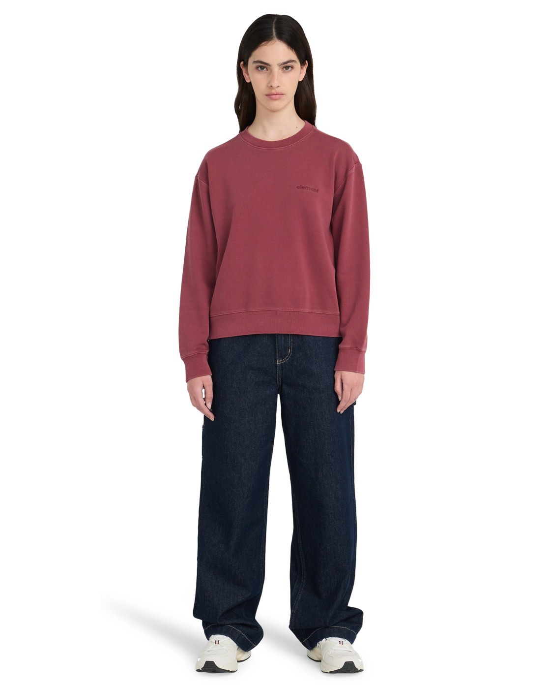 Sweatshirt ELEMENT "Cornell 3.0", Damen, Gr. S, nocturne, Obermaterial: 50% Walkfrottier, 30% Walkfrottier, 20% Microfaser;, Sweatshirts Sweatshirt 3