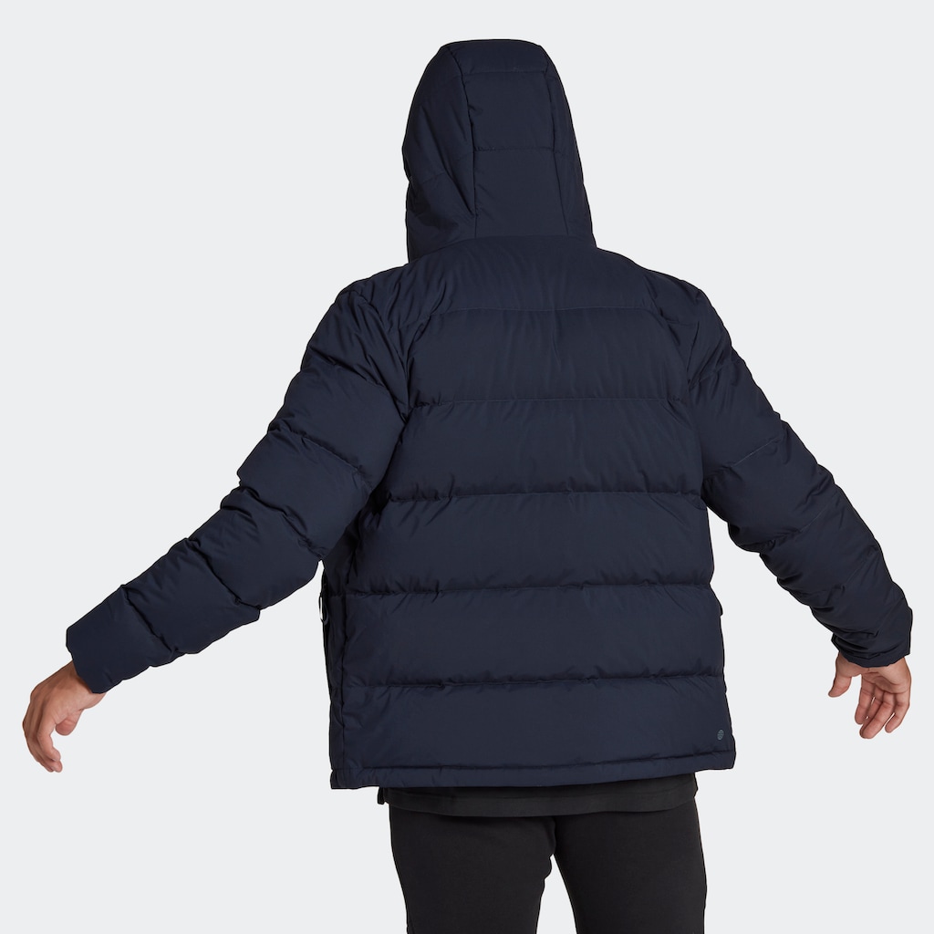 adidas Sportswear Outdoorjacke »HELIONIC HOODED DAUNENJACKE«, mit Kapuze