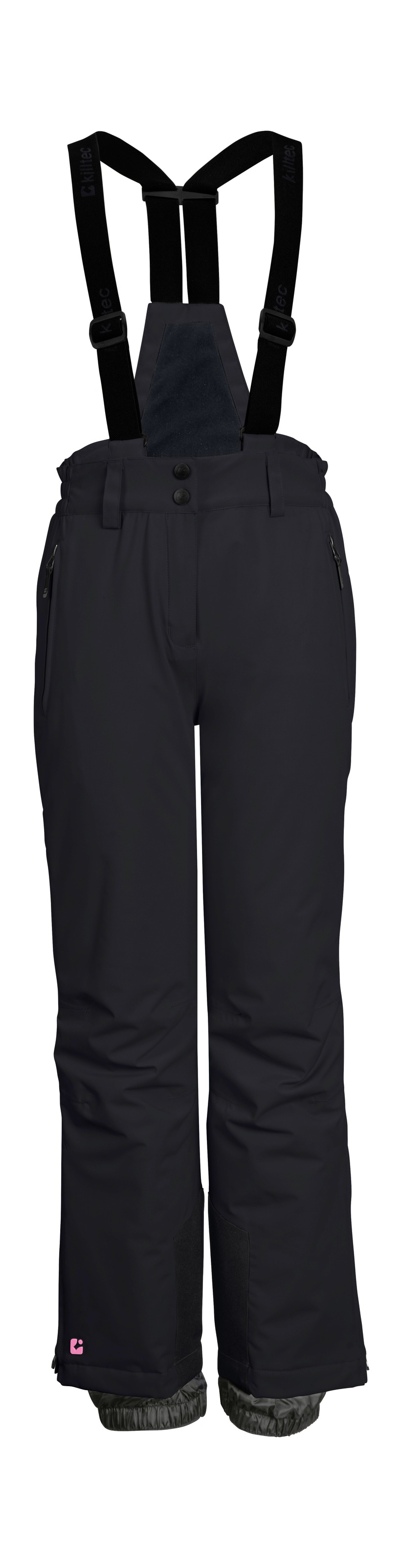 KILLTEC Mädchen Skihose "KSW 152 GRLS SKI PNTS", schwarz, Gr. 128, Obermaterial: 100% Polyester;Futter: 100% Polyester;Füllung: 100% Polyester,