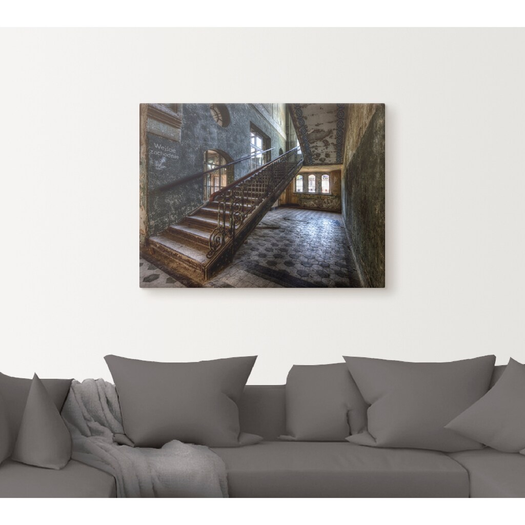 Artland Wandbild »Lost Place - Treppen«, Architektonische Elemente, (1 St.), als Leinwandbild, Poster in verschied. Größen