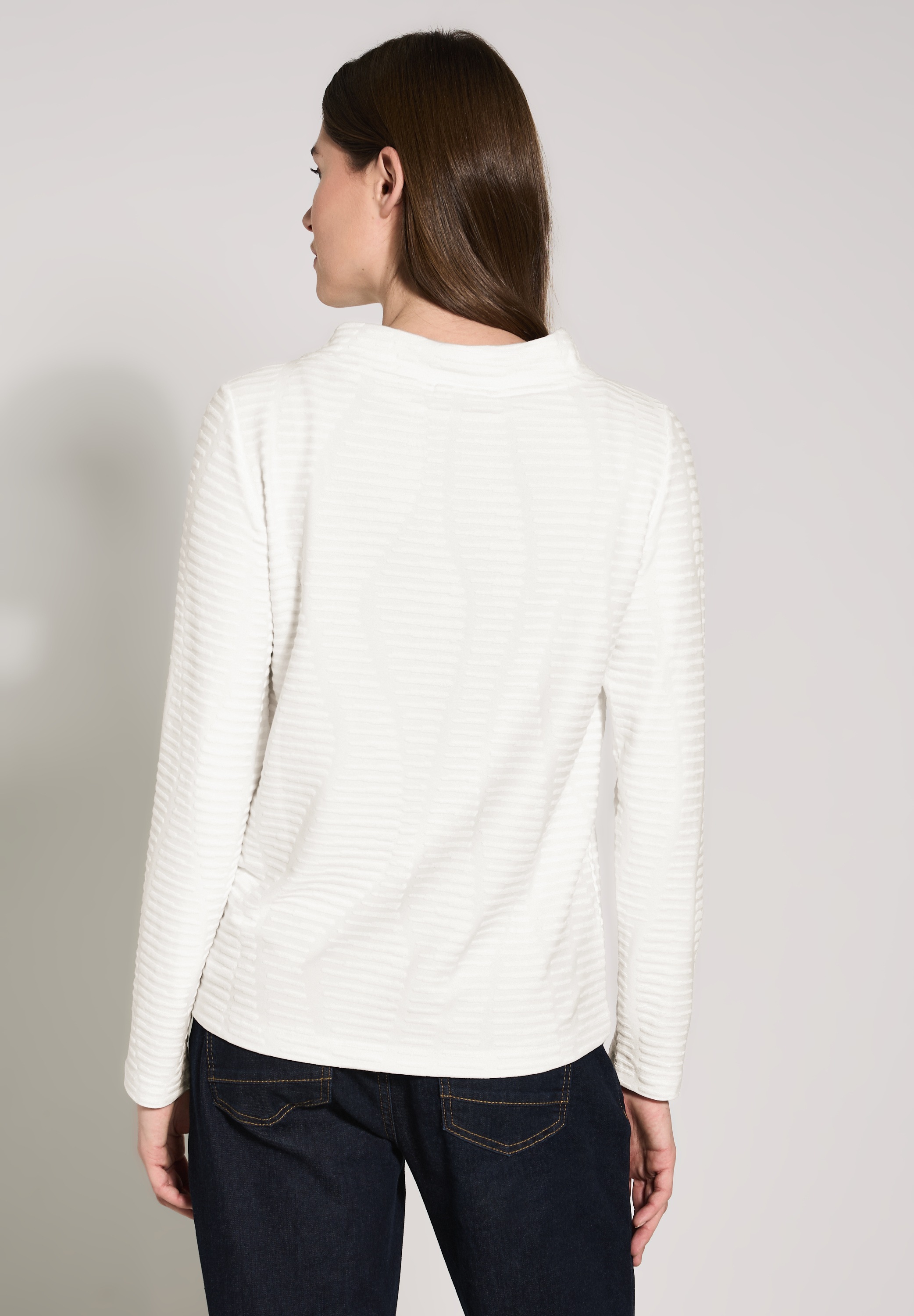 Cecil Langarmshirt, aus strecthigem Viskosematerial