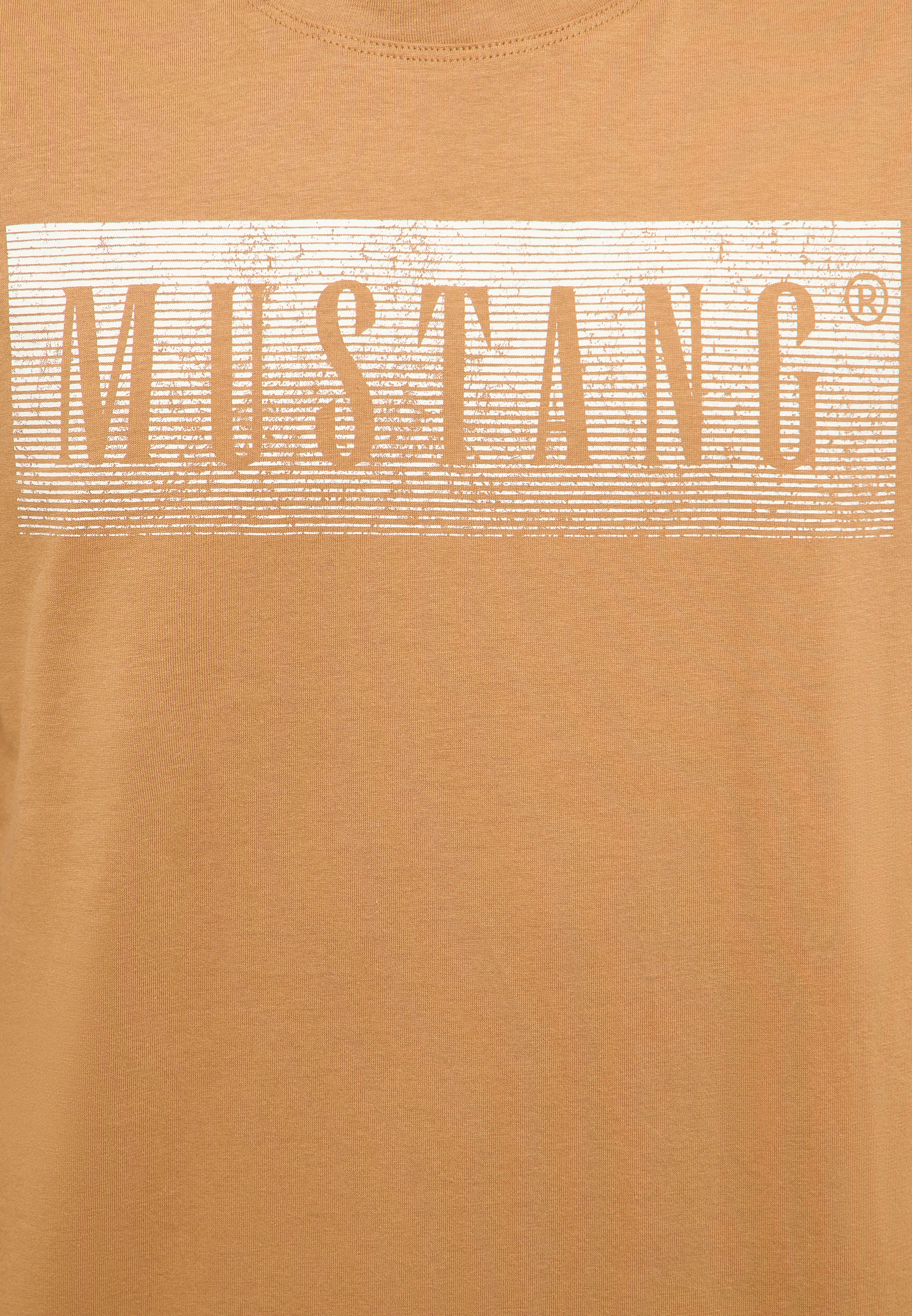MUSTANG MU-Austin Block Logo T-Shirt Brown 3XL 3
