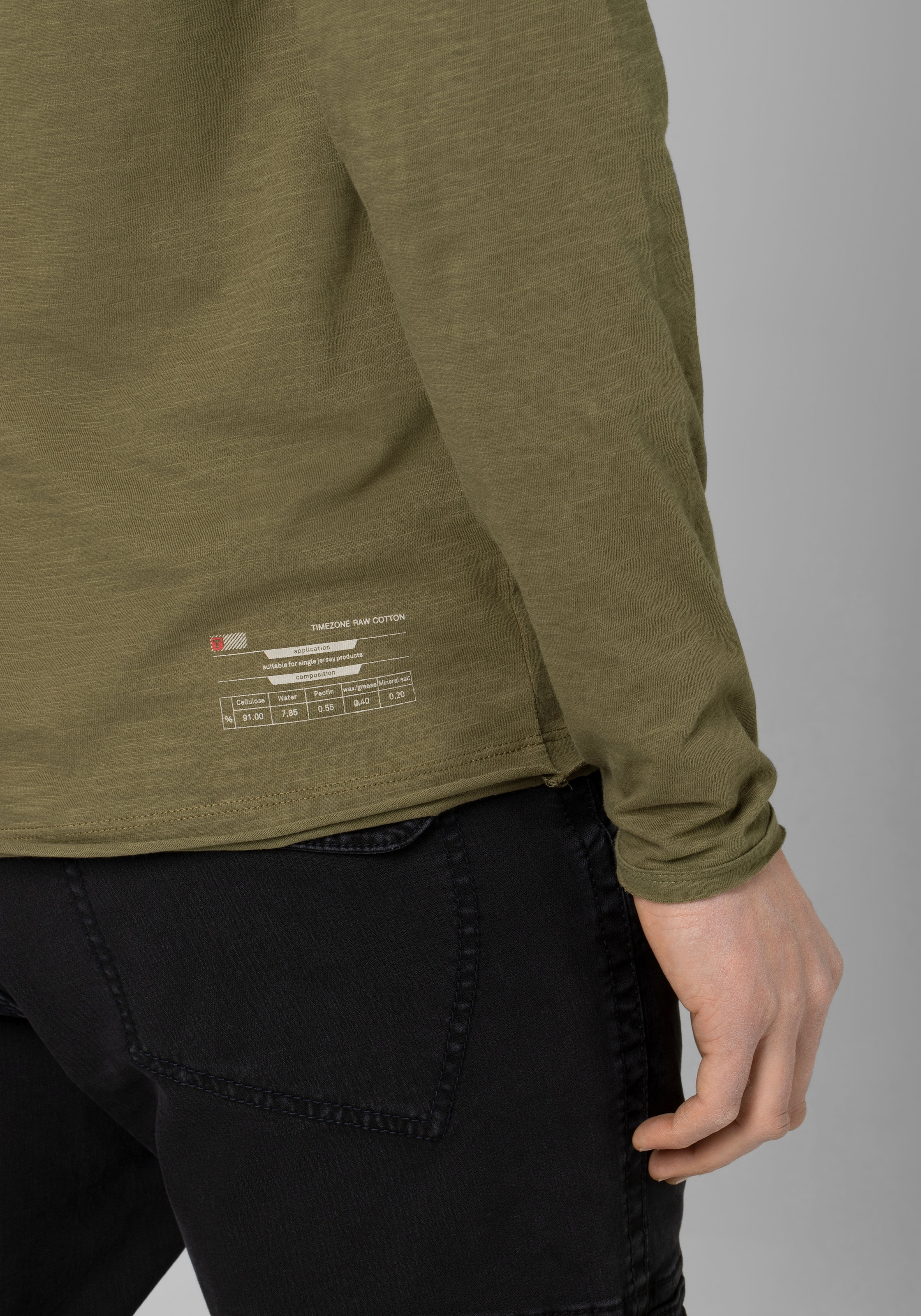 TIMEZONE Langarmshirt »Ribbed Basic Longsleeve«