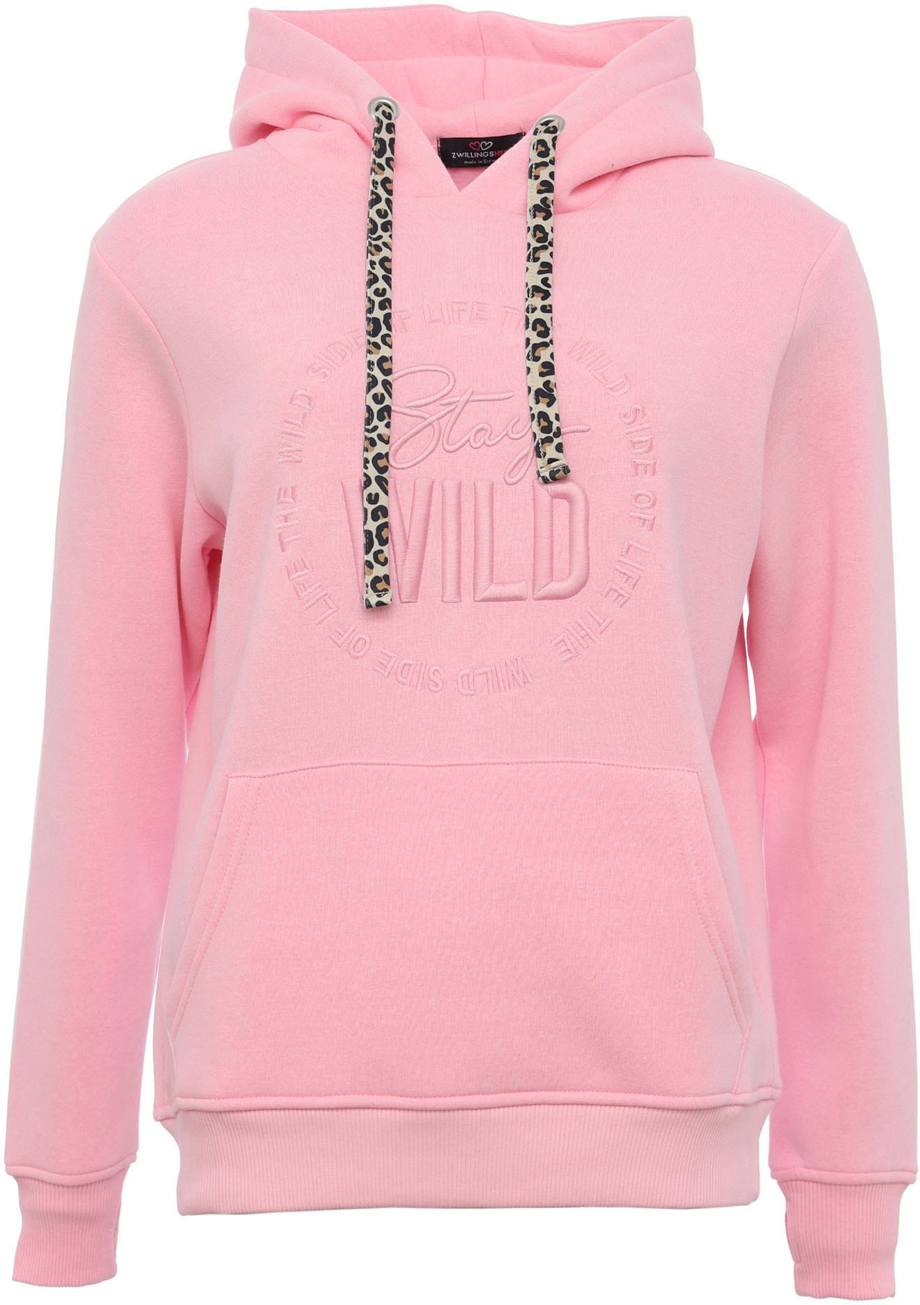 Zwillingsherz Kapuzensweatshirt, Kordel im Animal-Design kaufen