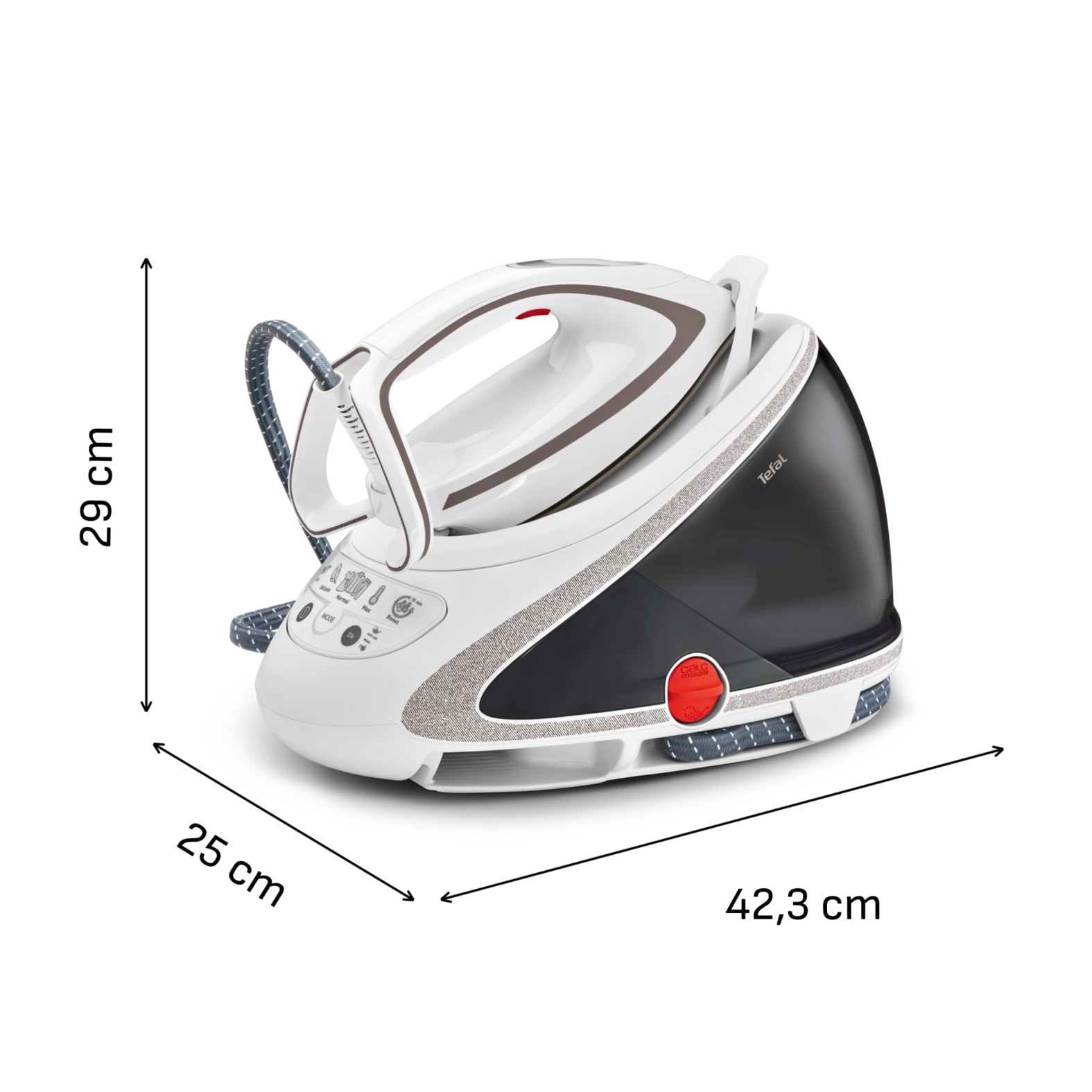 Tefal Dampfbügelstation »Pro Express Ultimate, 7,7 Bar, 2600 Watt, Kalk-Kollektor,« 1.900 ml Wassertank 155 g/Min. Dampfleistung, 500 g/Min. extra Dampfstoß, GV9567