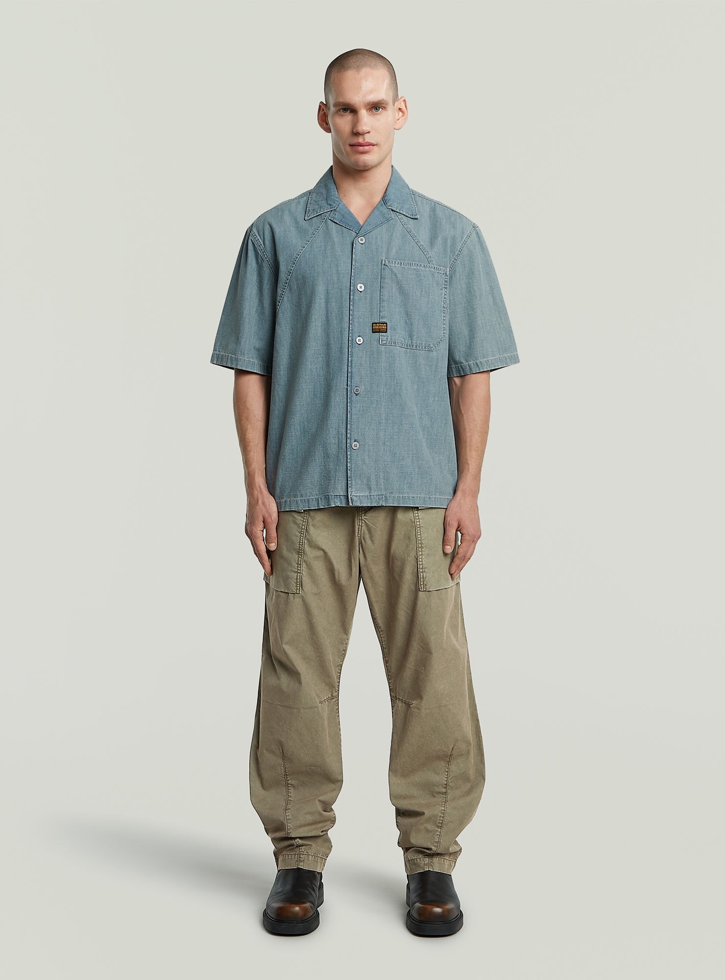 G-STAR Langarmshirt »Track Relaxed Hemd«