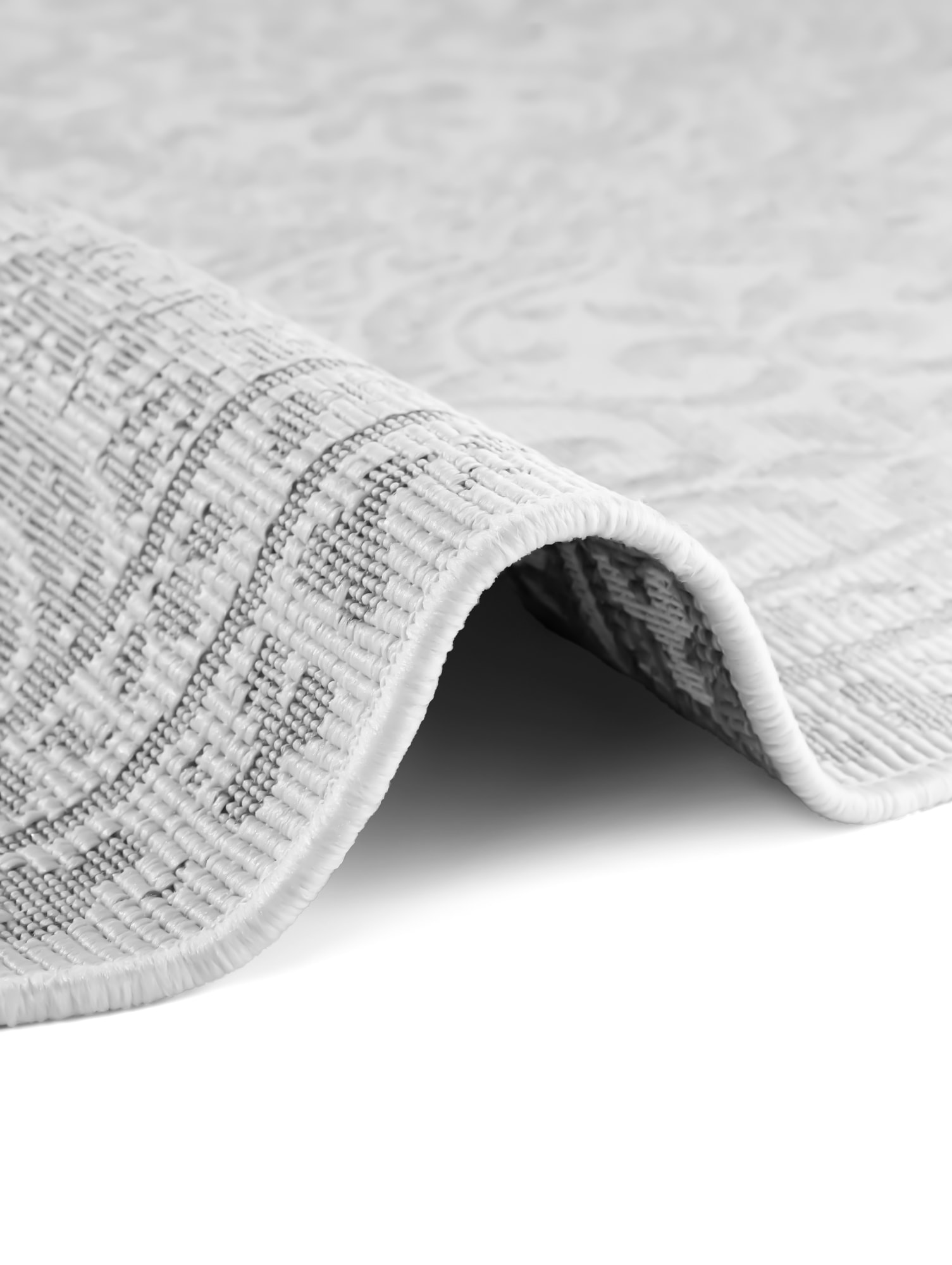 NORTHRUGS Outdoorteppich »Rosel Wendetppich«, rund, 5 mm Höhe, In und Outdoor, Flachgewebe, wetterfest, pflegeleicht, robust