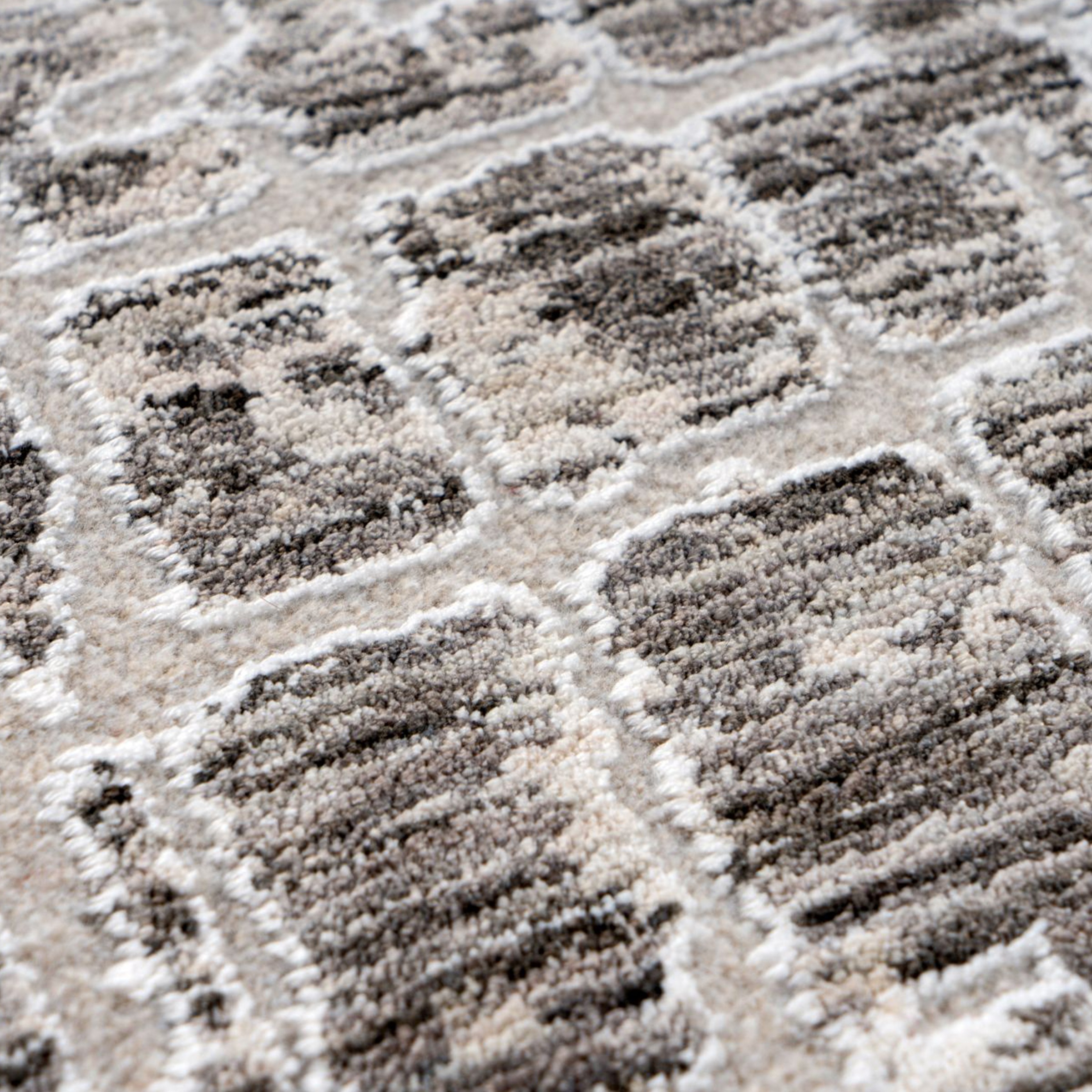 Kayoom Teppich »Amora 260« rechteckig 13 mm Höhe Kurzflor, Vintage, Hoch Tief Struktur, Wohnzimmer