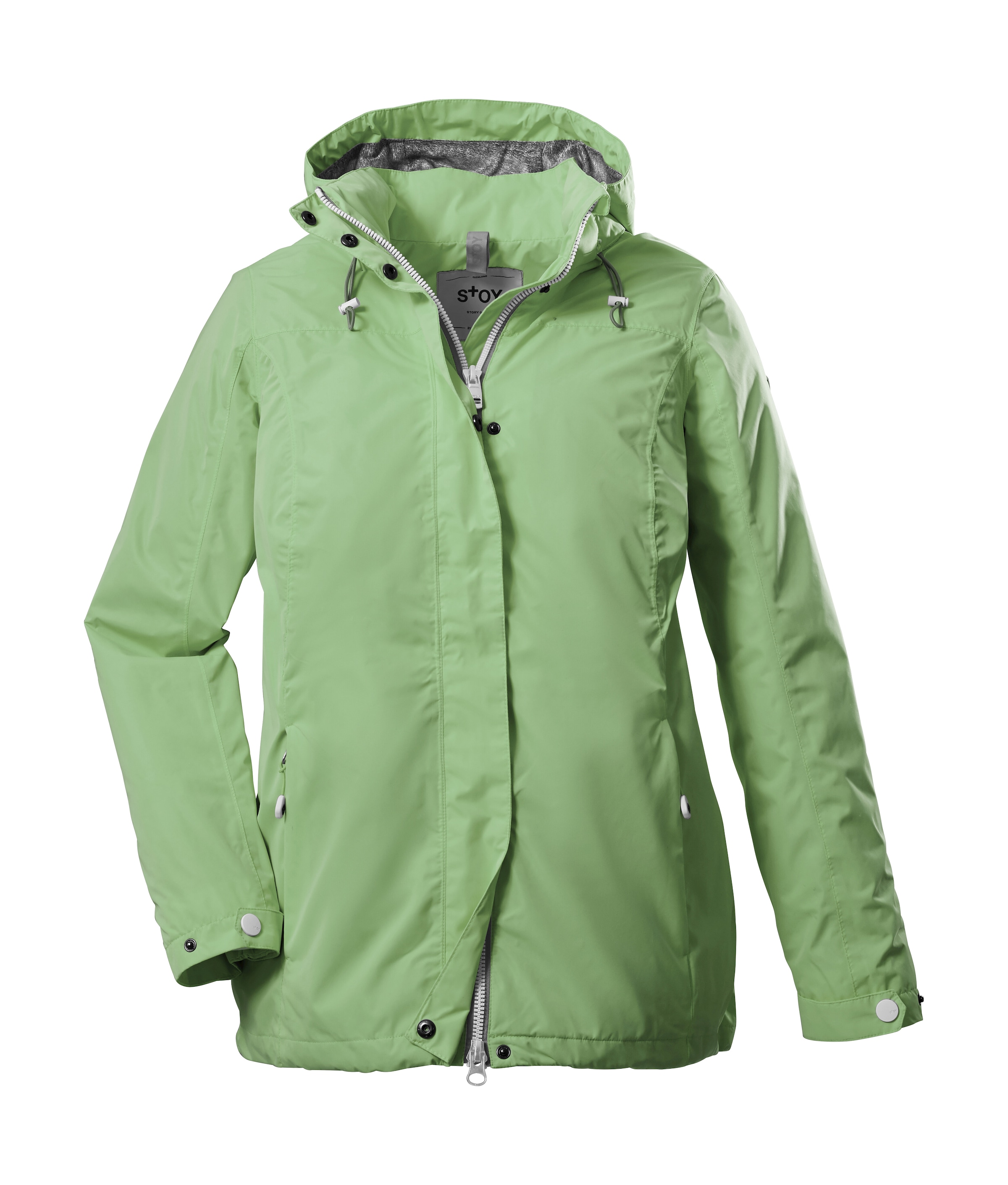 STOY Outdoorjacke »STS 11 WMN JCKT«, Wasserdichte, atmungsaktive STOY-Jacke mit abnehmbarer Kapuze