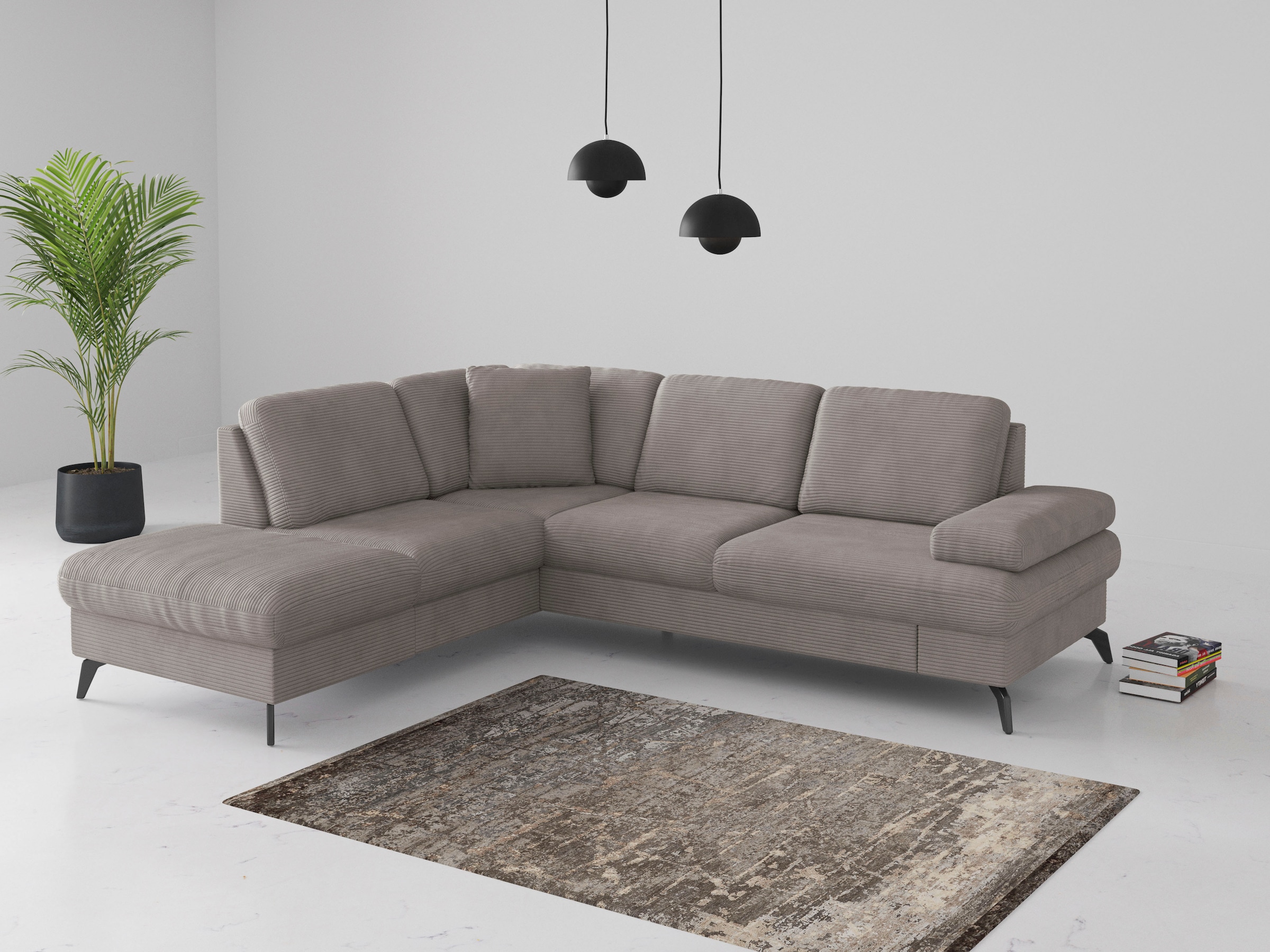 sit&more Ecksofa "Morris Jubi L-Form", inkl. Armteilfunktion und 1 Zierkiss günstig online kaufen