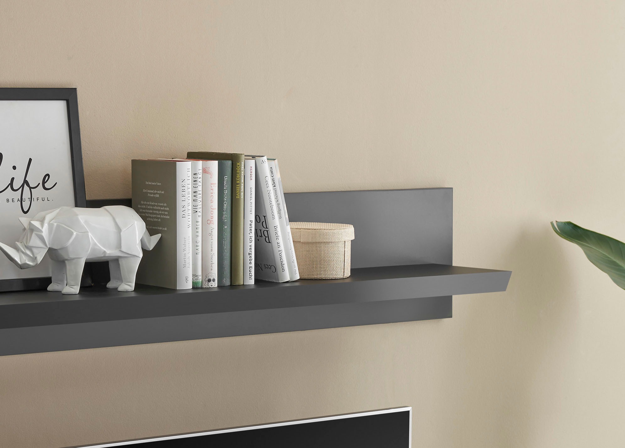 Home affaire Wandboard »Lincoln, Wandregal im Landhausstil, Wandhalter mit Ablagefläche« edles Design, in zwei Größen verfügbar, vielseitig einsetzbar